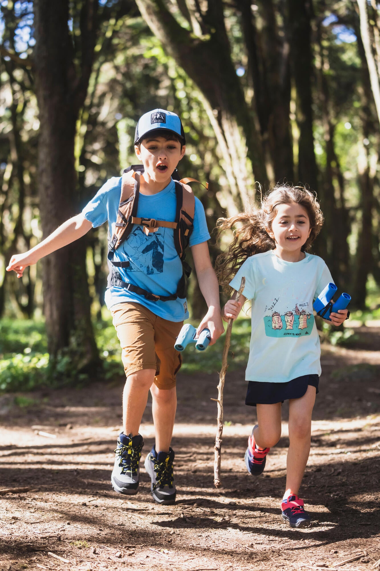 Quechua NH100 Kids' Hiking Shoes with Velcro Closure - Lightweight & Durable Outdoor Footwear for Boys & Girls - Perfect for Hiking, Camping, and Outdoor Adventures