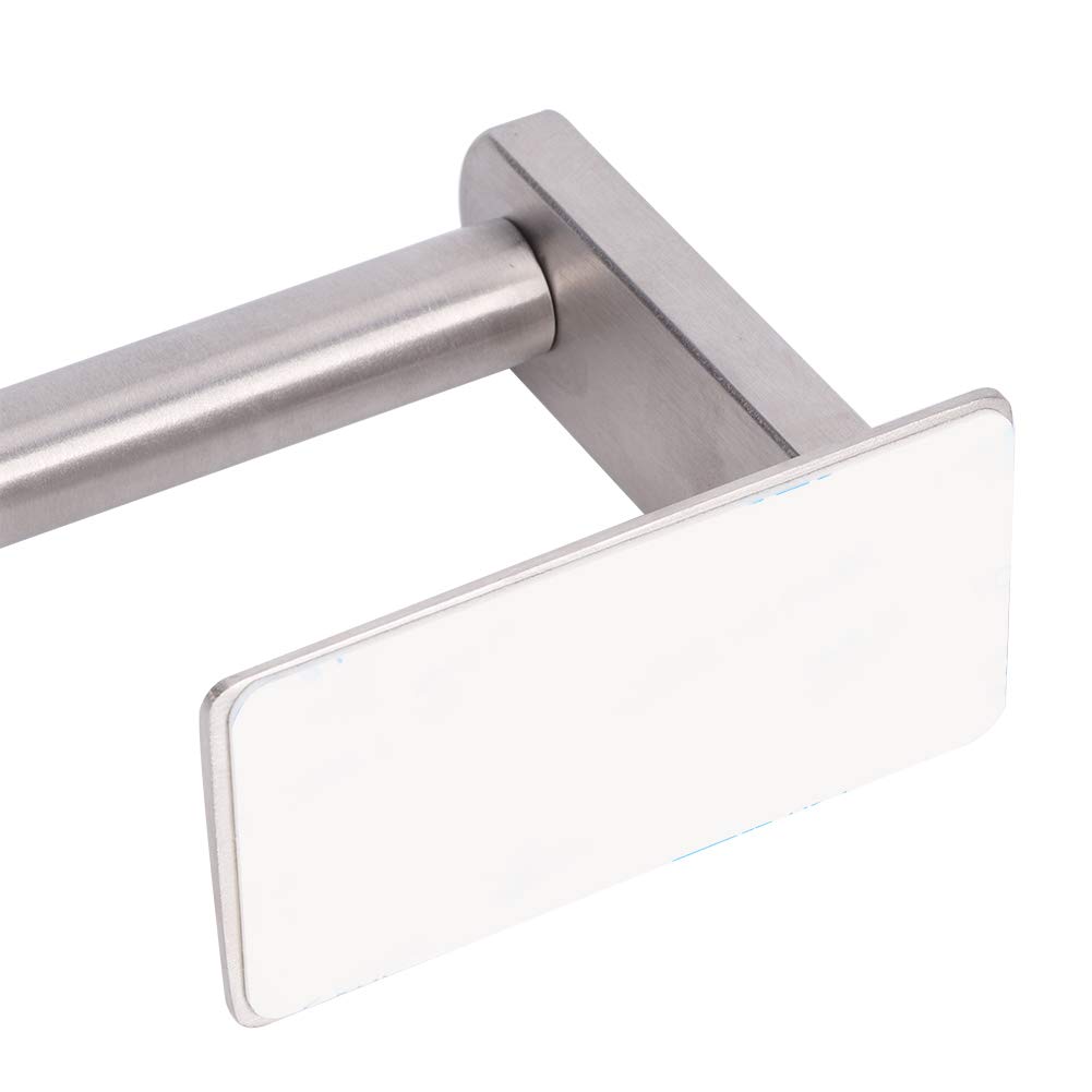 304 Stainless Steel Self-Adhesive Toilet Paper Holder - No Drilling Required for Bathroom, Hotel & Public Places (31x12x4.5cm) - Durable & Rustproof Bathroom Organizer for Space-Saving Convenience