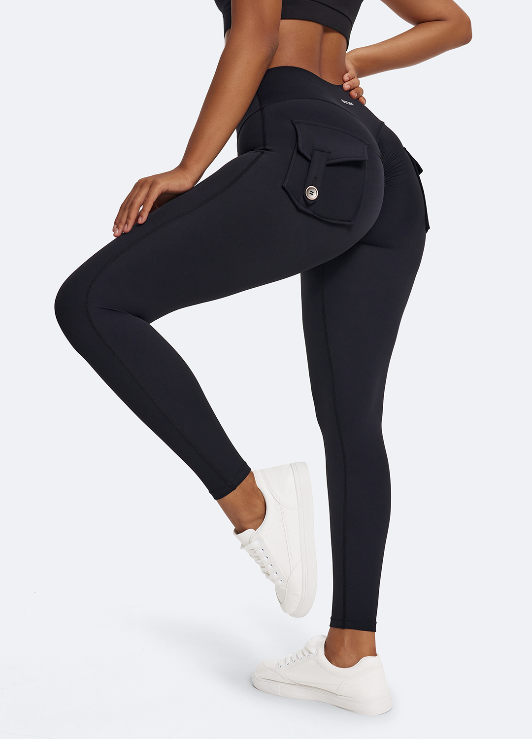 High Waist Push Up Leggings with Back Pockets - Tummy Control Workout Yoga Pants for Women - Perfect for Gym, Running & Everyday Wear