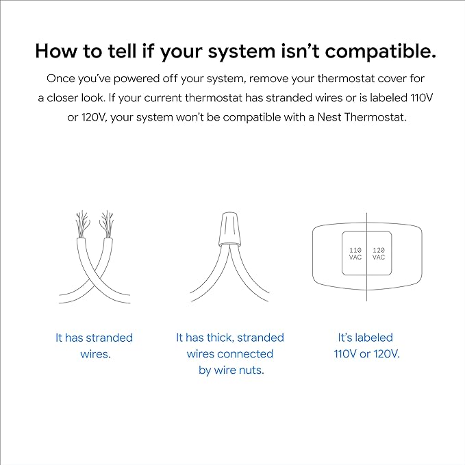 Google Nest Thermostat WiFi Smart Thermostat - Energy Saving Programmable Thermostat for Home, Compatible with Alexa - Perfect for Smart Home Automation & Temperature Control