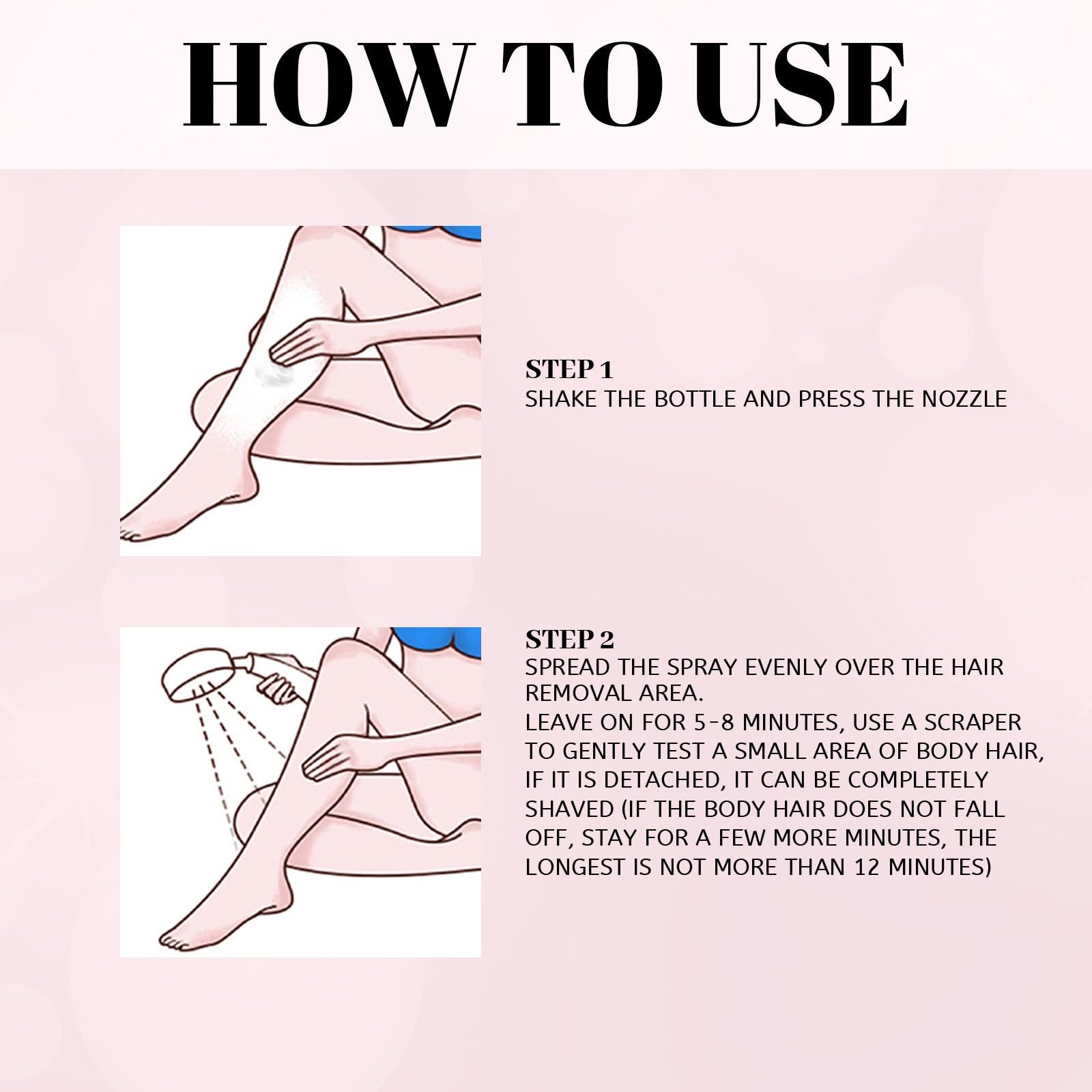 Belle Body Hair Removal Foam with Beeswax - Wax-Free Depilatory Spray for Women & Men | Painless & Smooth Skin | Ideal for Legs, Arms, Bikini Line & Underarms at Home