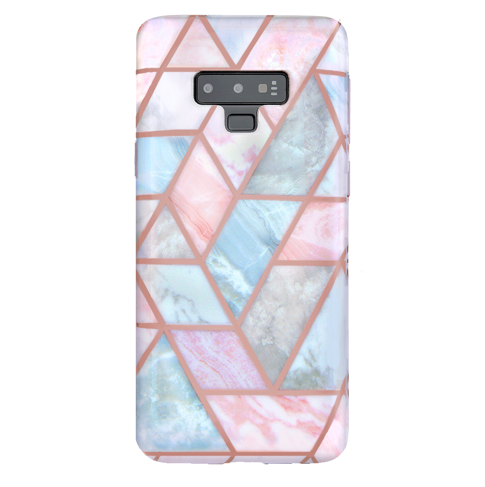 Geometric Marble Samsung Phone Case - Stylish Protective Cover for Samsung Galaxy S21/S20/Note 20 - Perfect for Everyday Use, Work & Travel