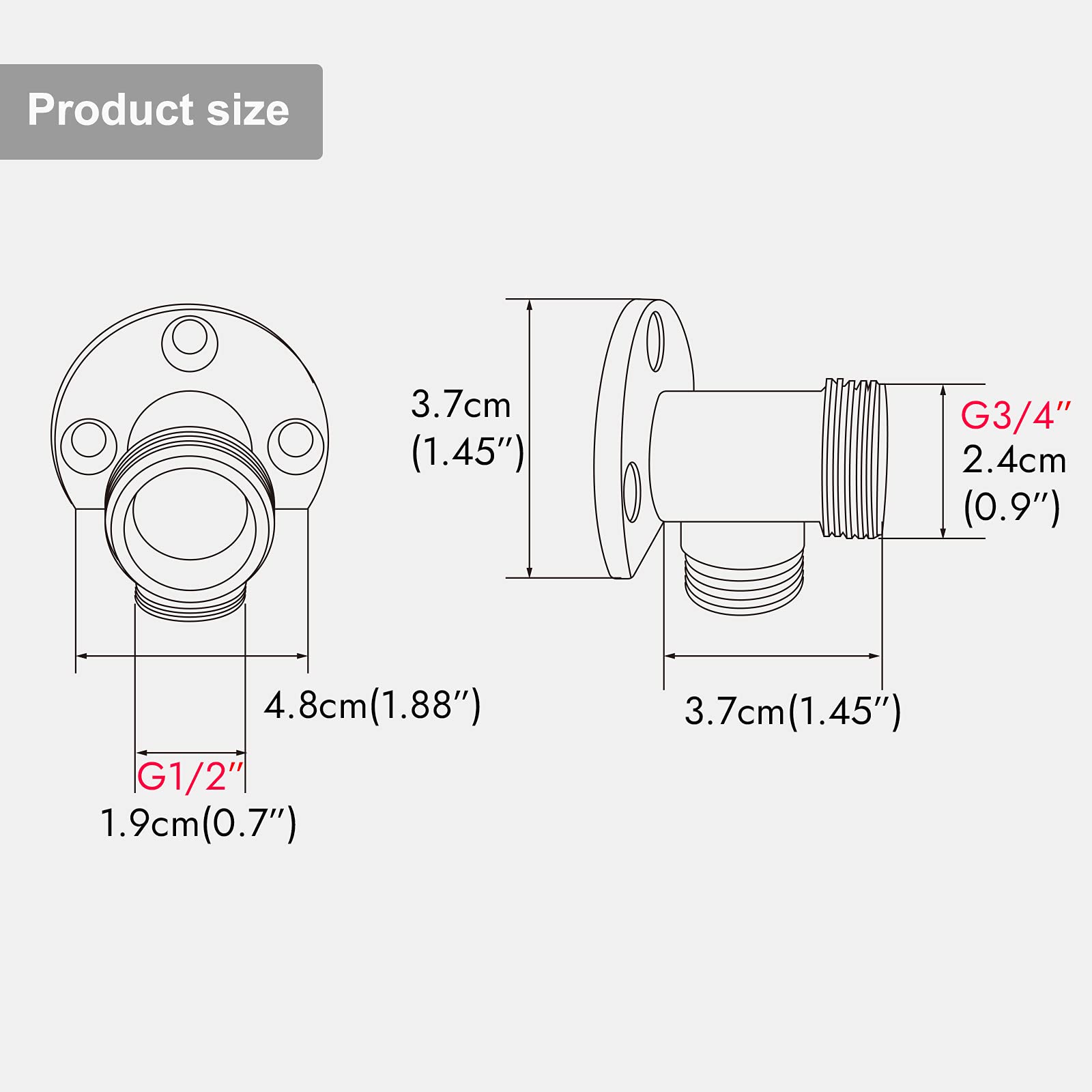 Aolemi Matte Black SUS304 Stainless Steel Outdoor Shower Faucet Set - 8