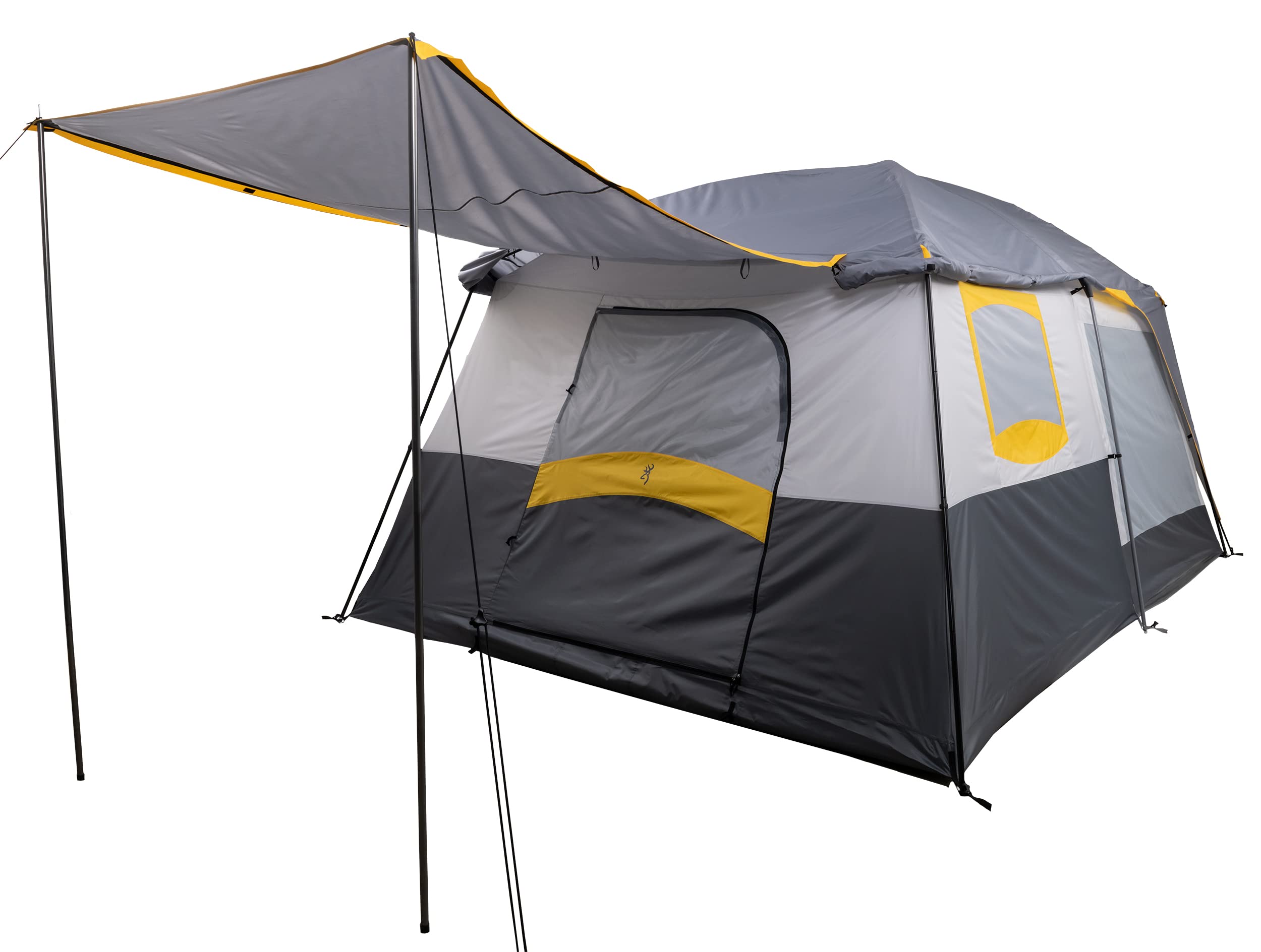 Browning Camping Big Horn Tent - 4 Person Waterproof Outdoor Dome Tent for Hiking, Backpacking & Family Camping - Lightweight & Easy Setup for Adventures