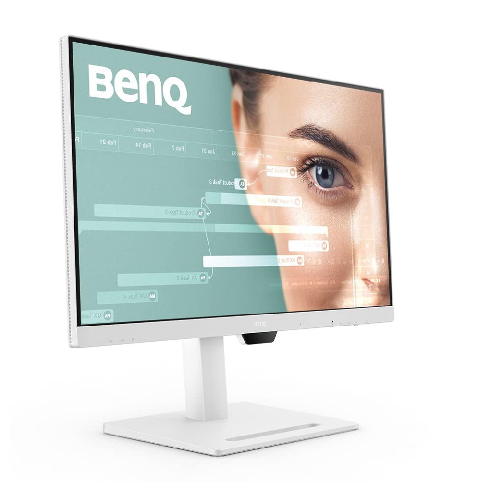 BenQ GW2485TC 24 Inch 1080p IPS Office Monitor with Eye Care Tech, Adaptive Brightness, Height/Tilt Adjustment - Ideal for Coding, Video Calls & Multi-Screen Setup (Speakers, Noise Cancelling Mic, Daisy Chain, DisplayPort, HDMI, USB-C)