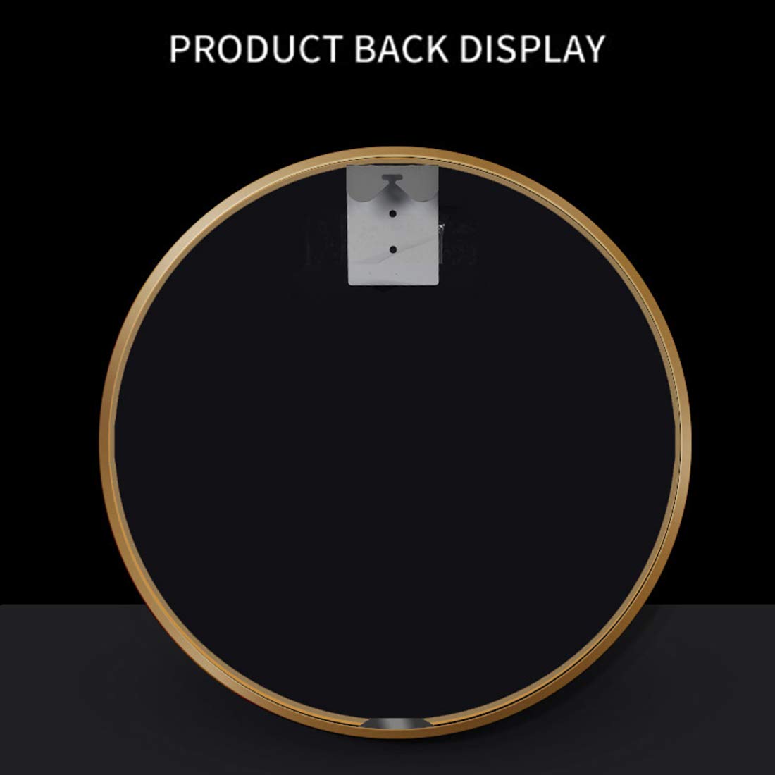 Round Wall-Mounted Bathroom Mirror - Aluminum Alloy Framed Large Vanity Mirror with Magnifying Feature for Shaving & Makeup - Perfect for Bathroom, Bedroom, Living Room and Hallway Decor