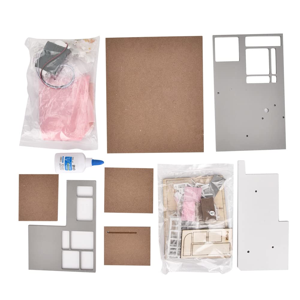 DIY Pink Doll House Model - Easy to Assemble 2-Story Dollhouse for Girls Bedroom Decor | Perfect for Playtime, Gift Giving & Home Decoration