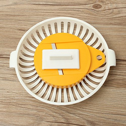 Bluelover Kitchen Microwave Apple Potato Vegetable Crisp Chip Slicer Maker - Easy & Fast Homemade Snacks for Healthy Chips, Fries, and Veggie Chips - Perfect for Parties, School Lunches, and Family Snack Time