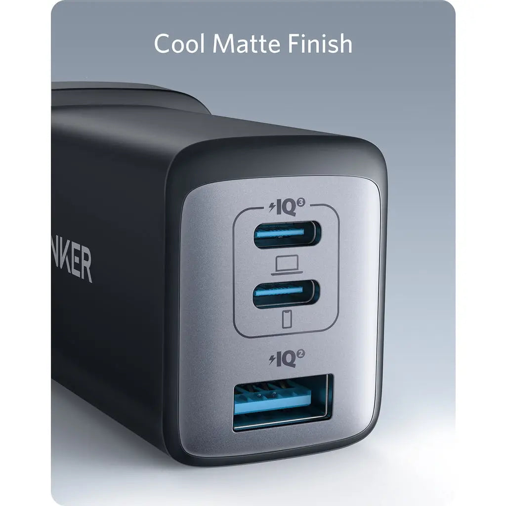 Anker 735 65W USB C Fast Charger (GaN II Tech) - Compact & Powerful Wall Charger for iPhone 15, MacBook, iPad, Samsung Galaxy | Perfect for Travel, Office & Home Use