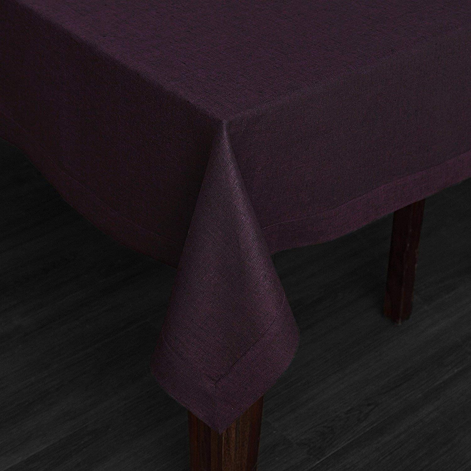 Solino Home 100% Pure Linen Tablecloth 60x120 Inches - Rectangle Table Cloth for Easter, Wedding & Parties (Athena Collection) | Machine Washable & Durable | Perfect for Dining Tables, Holiday Decor & Special Events