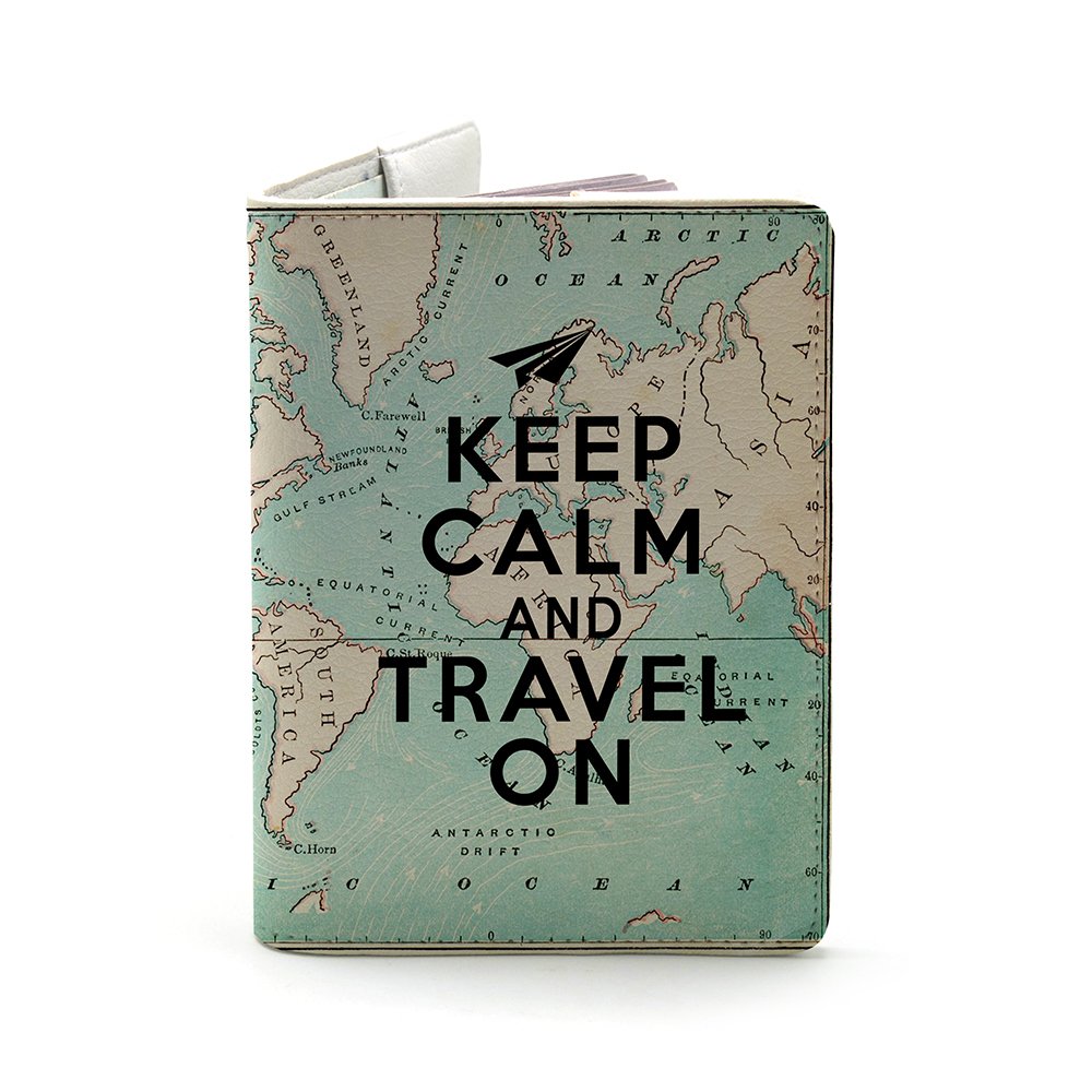 Keep Calm And Travel On - Stylish Multicolored T-Shirt for Men & Women | Perfect for Vacations, Road Trips & Adventure Travel