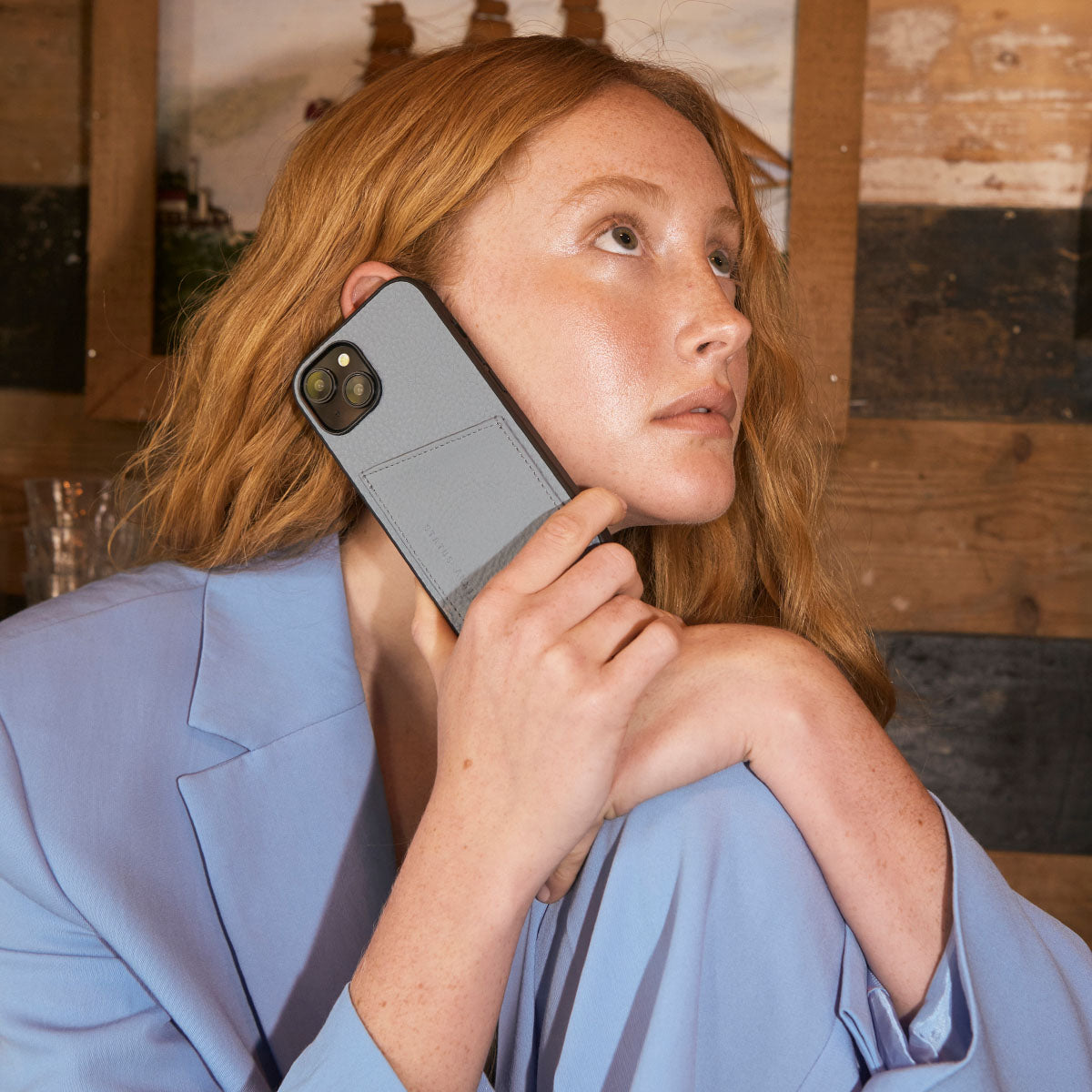 Powder Blue Who's Who Phone Case - Slim Protective Cover for iPhone & Samsung - Perfect for Everyday Use & Travel