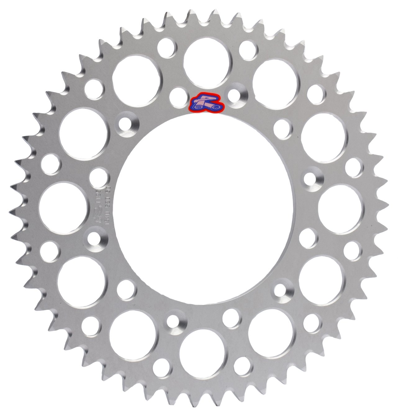 Renthal 192U-420-50GPSI Ultralight Silver 50 Tooth Rear Sprocket - High-Performance Motorcycle Sprocket for Dirt Bikes & Off-Road Riding