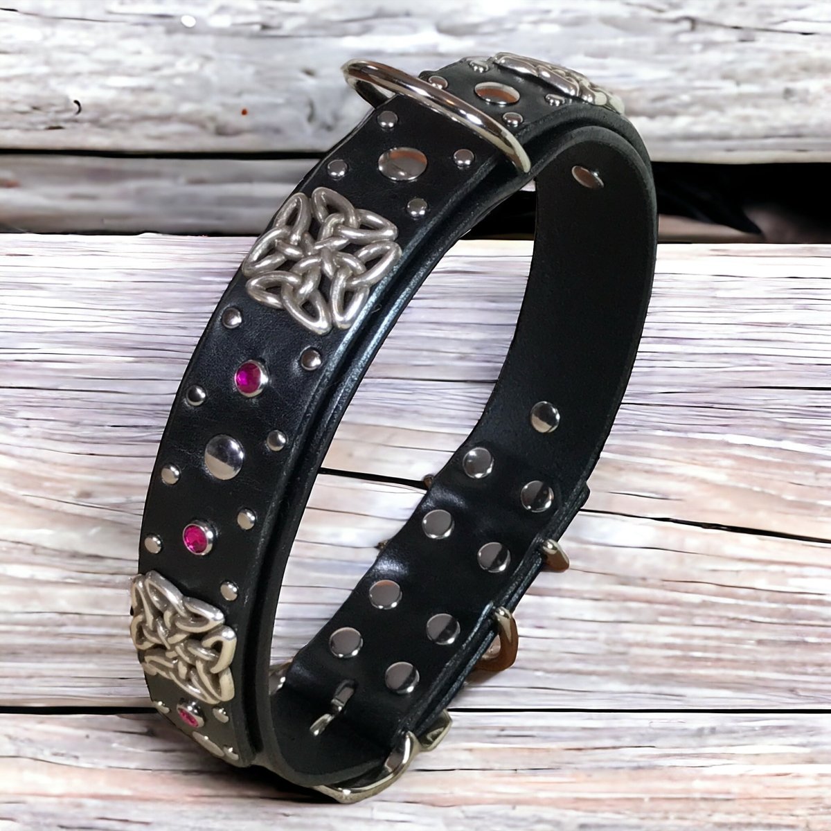 Premium Cedric Leather Dog Collar - Adjustable, Durable & Stylish Pet Collar for Small Medium Large Dogs - Perfect for Walks, Training & Everyday Use