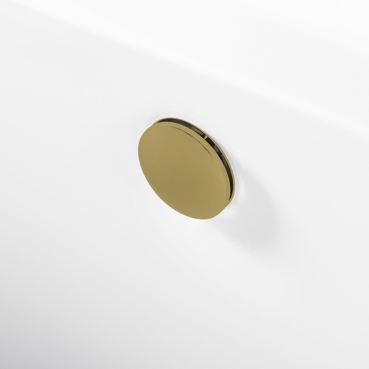 Aqua Eden 67-Inch Acrylic Freestanding Bathtub - Rectangular Double-Ended Soaking Tub with Overflow Drain, Glossy White & Brushed Brass Finish | Perfect for Luxury Bathrooms, Spa Retreats & Master Suites