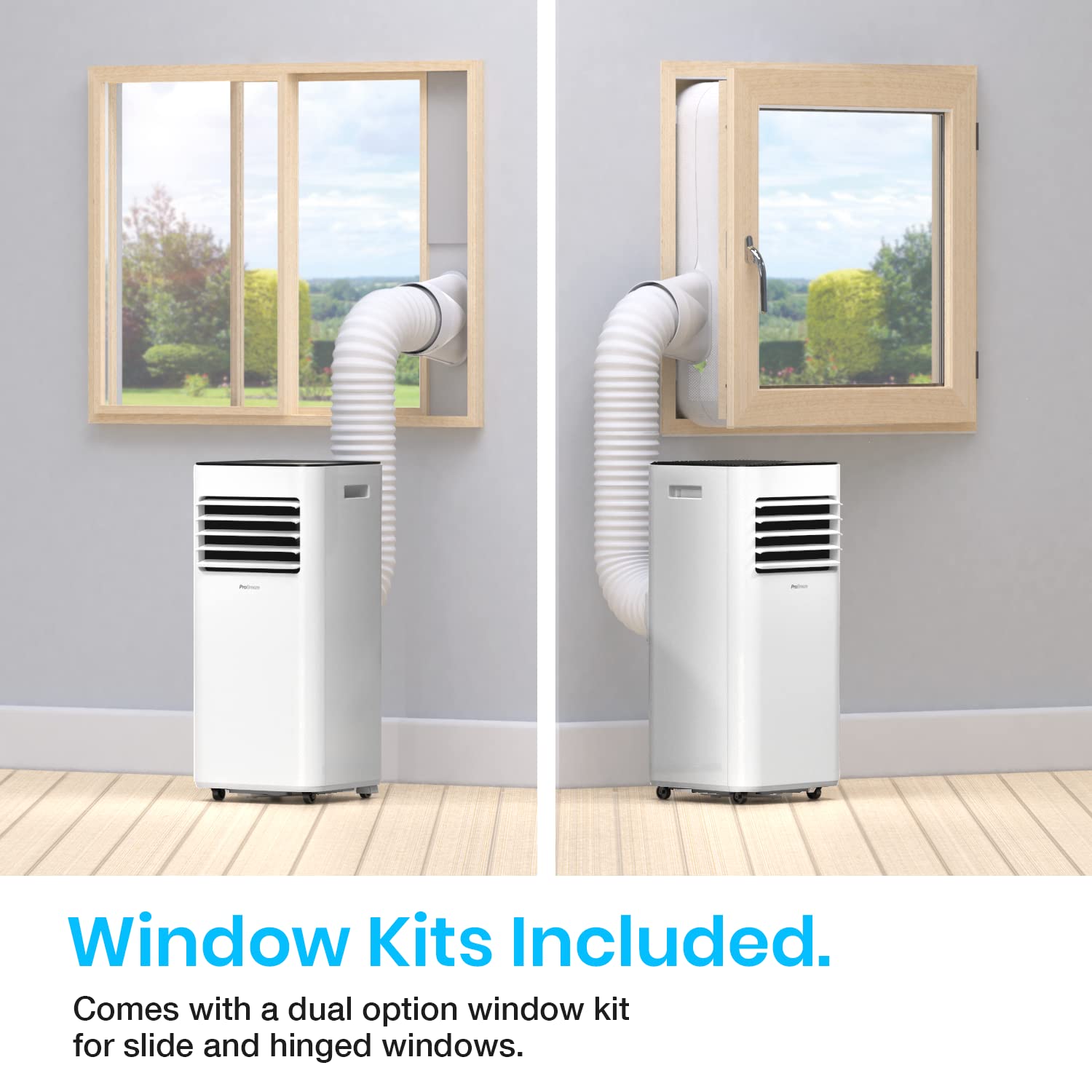 Pro Breeze 4-in-1 Portable Air Conditioner 7000 BTU - Energy Efficient Cooling Unit with Remote Control, 24H Timer & Window Vent Kit - Perfect for Bedroom, Office & Small Spaces