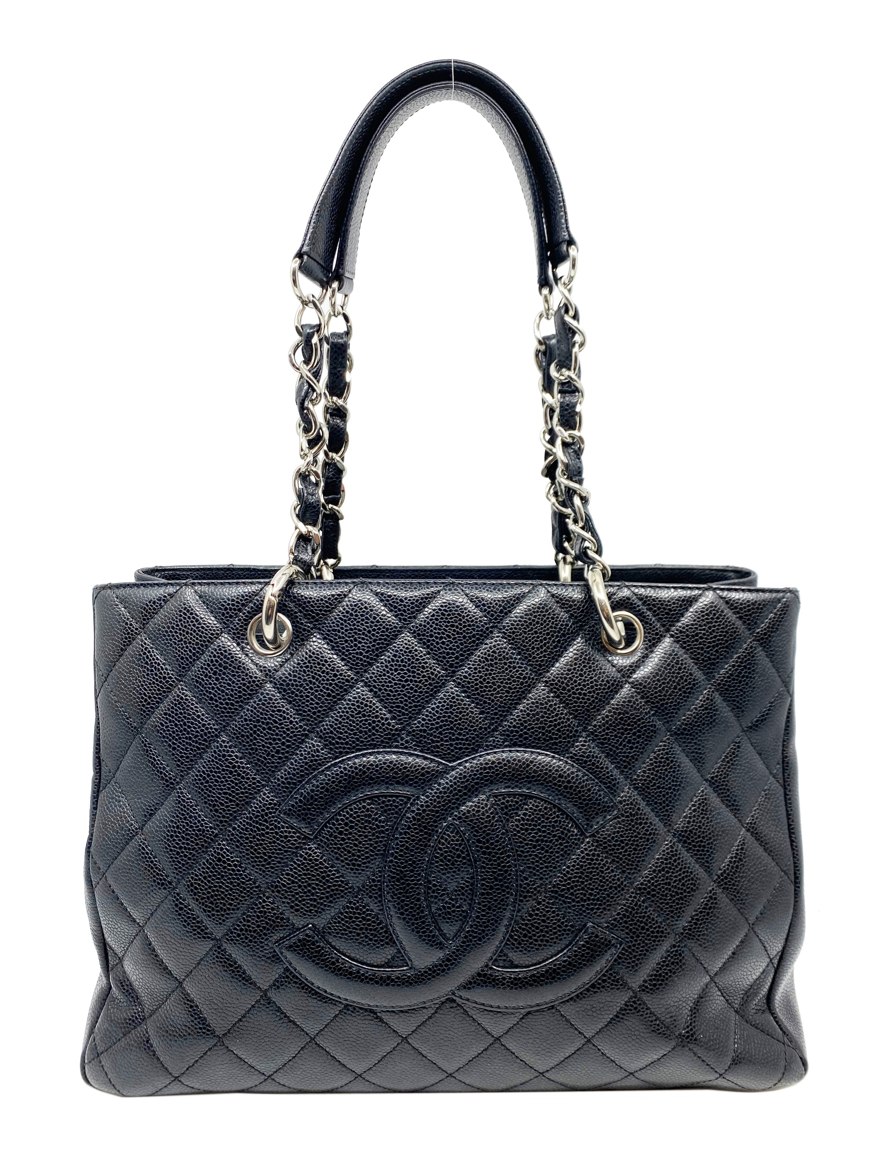 Chanel Caviar Quilted Grand Shopping Tote GST Bag - Luxury Leather Handbag for Women, Designer Shoulder Bag & Work Tote - Perfect for Office, Travel & Everyday Use