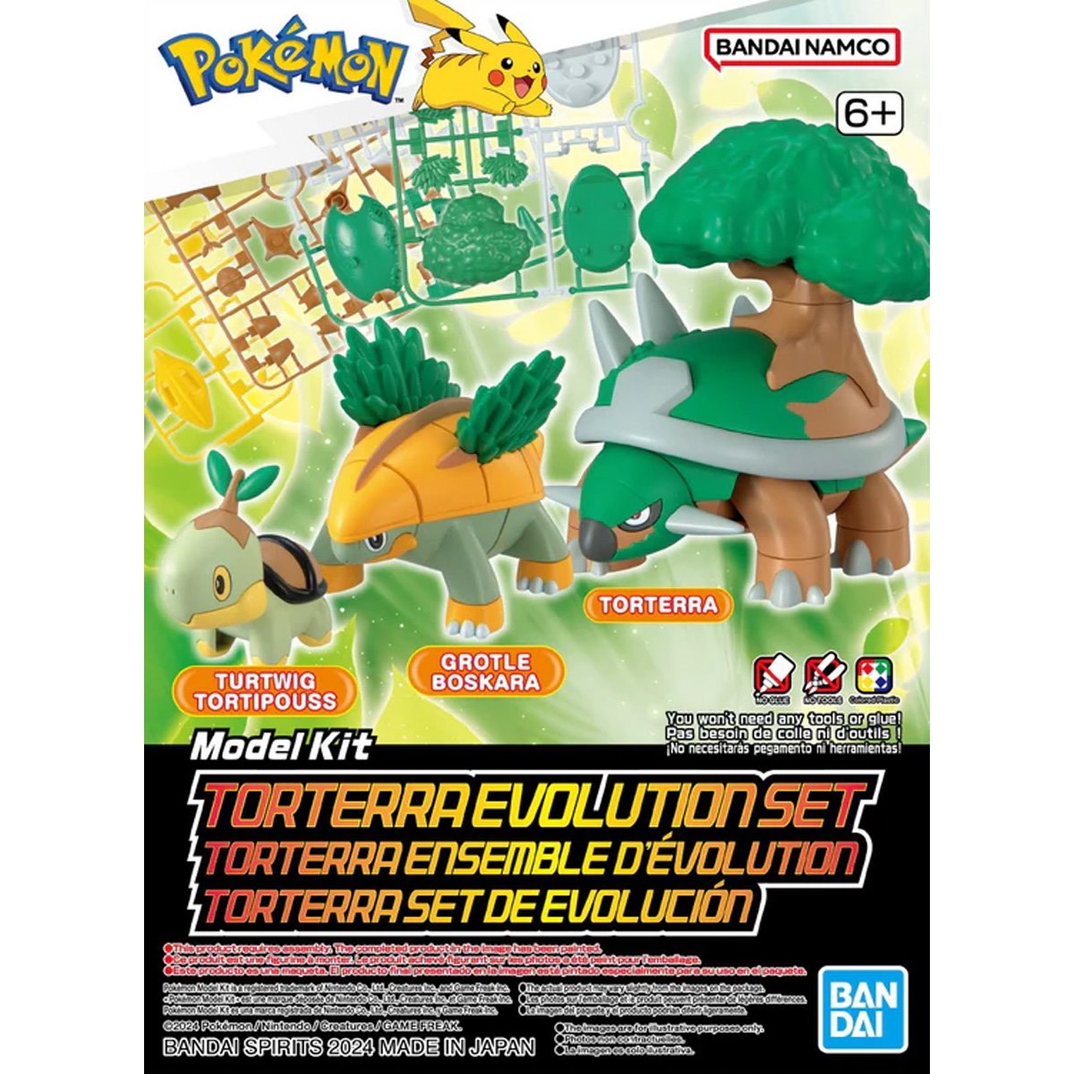 Bandai Pokemon Torterra Evolution Set Model Kit - Buildable Action Figure for Collectors & Fans - Perfect for Display, Gifts & Pokemon Battles