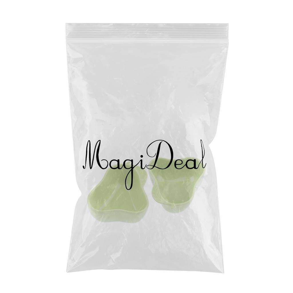 MYADDICTION Small Ceramic Pet Bowl Set - 1 Pair for Hamsters, Rabbits, Guinea Pigs - Pear Green Feeding Dishes for Food & Water - Perfect for Cage, Hutch or Playpen Use