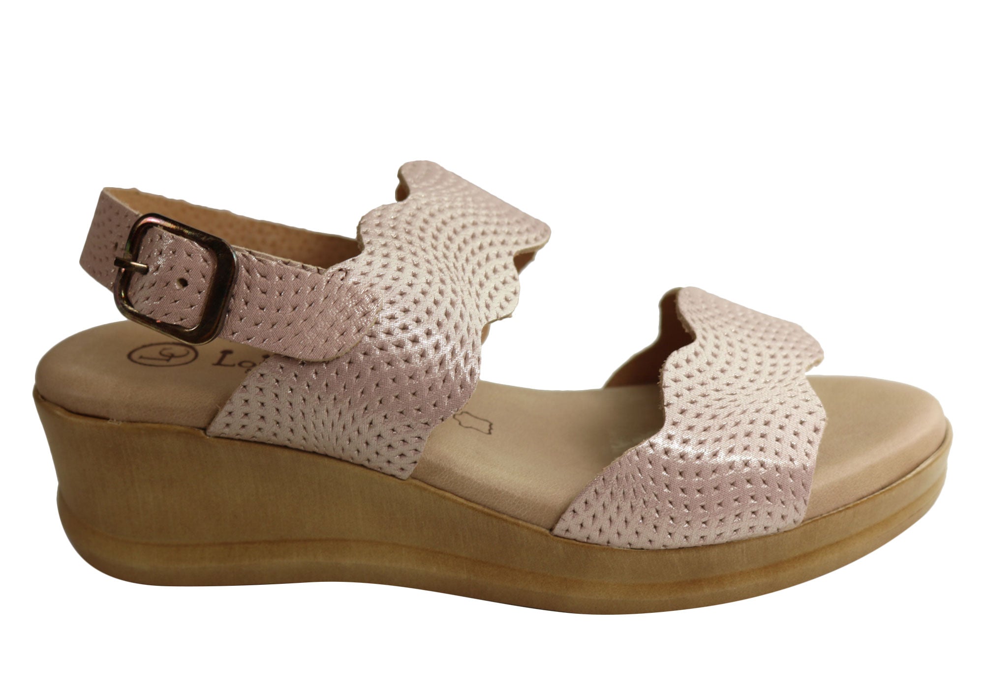 Lola Canales Belinda Women's Comfortable Leather Wedge Sandals - Handmade in Spain - Perfect for Summer Outings, Beach Vacations & Casual Wear