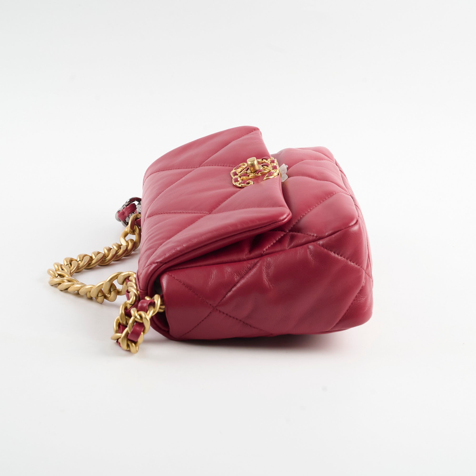 Chanel Small 19 Handbag Dark Red 28 Series - Luxury Crossbody Bag for Women, Perfect for Parties & Evening Events