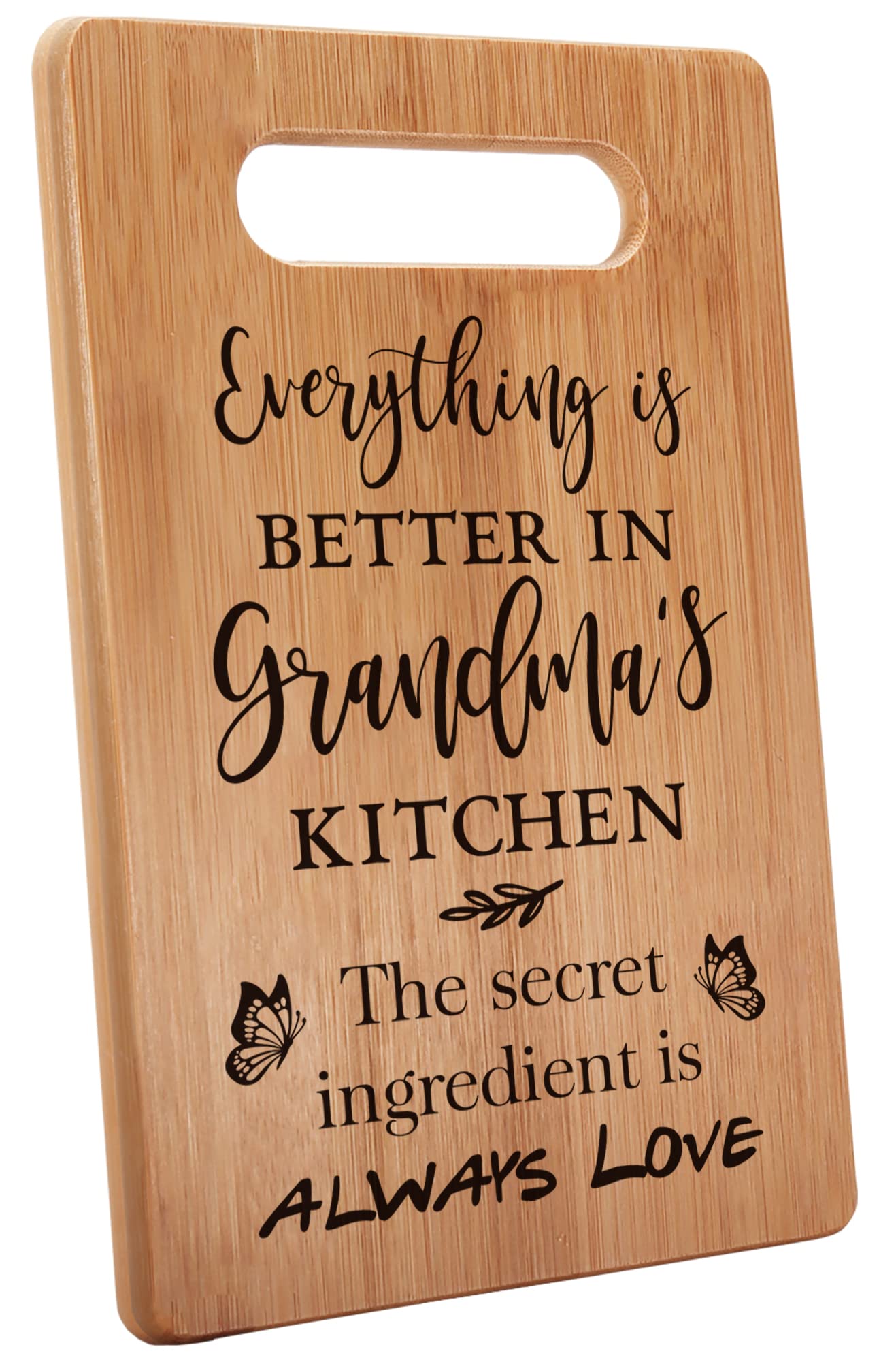 Personalized Grandma Birthday Gifts from Granddaughter - Engraved Cutting Board for New Grandma, Nana & Grandmother - Perfect for Mother's Day, Christmas & Housewarming Gifts - Ideal for Kitchen Decor & Family Gatherings