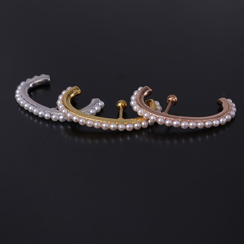 20G Cartilage Hoop Earrings with Pearl - Dainty Gold Hoop Earrings for Women - Perfect for Everyday Wear, Date Night & Special Occasions