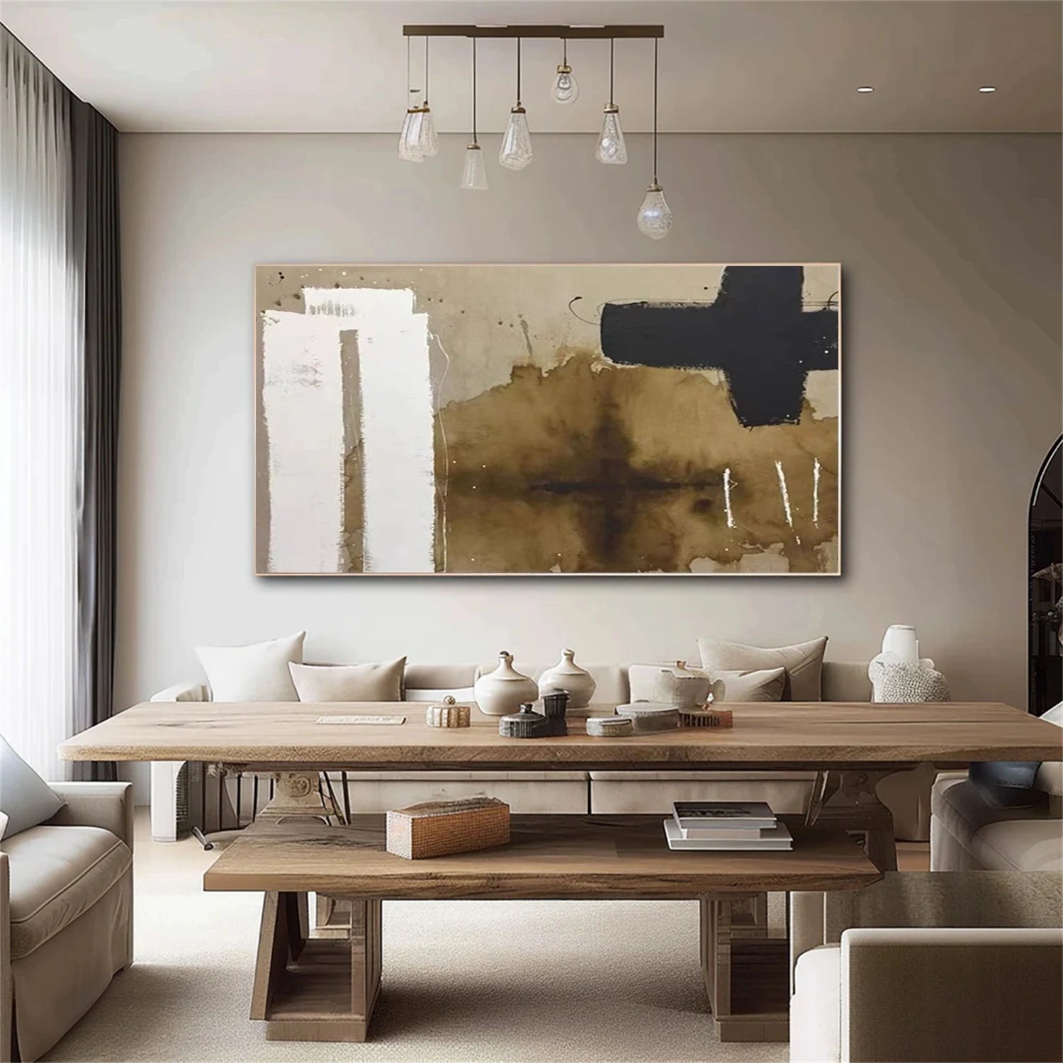 Abstract Tranquility Wall Art Print #WS284 - Modern Canvas Painting for Living Room, Bedroom & Office Decor
