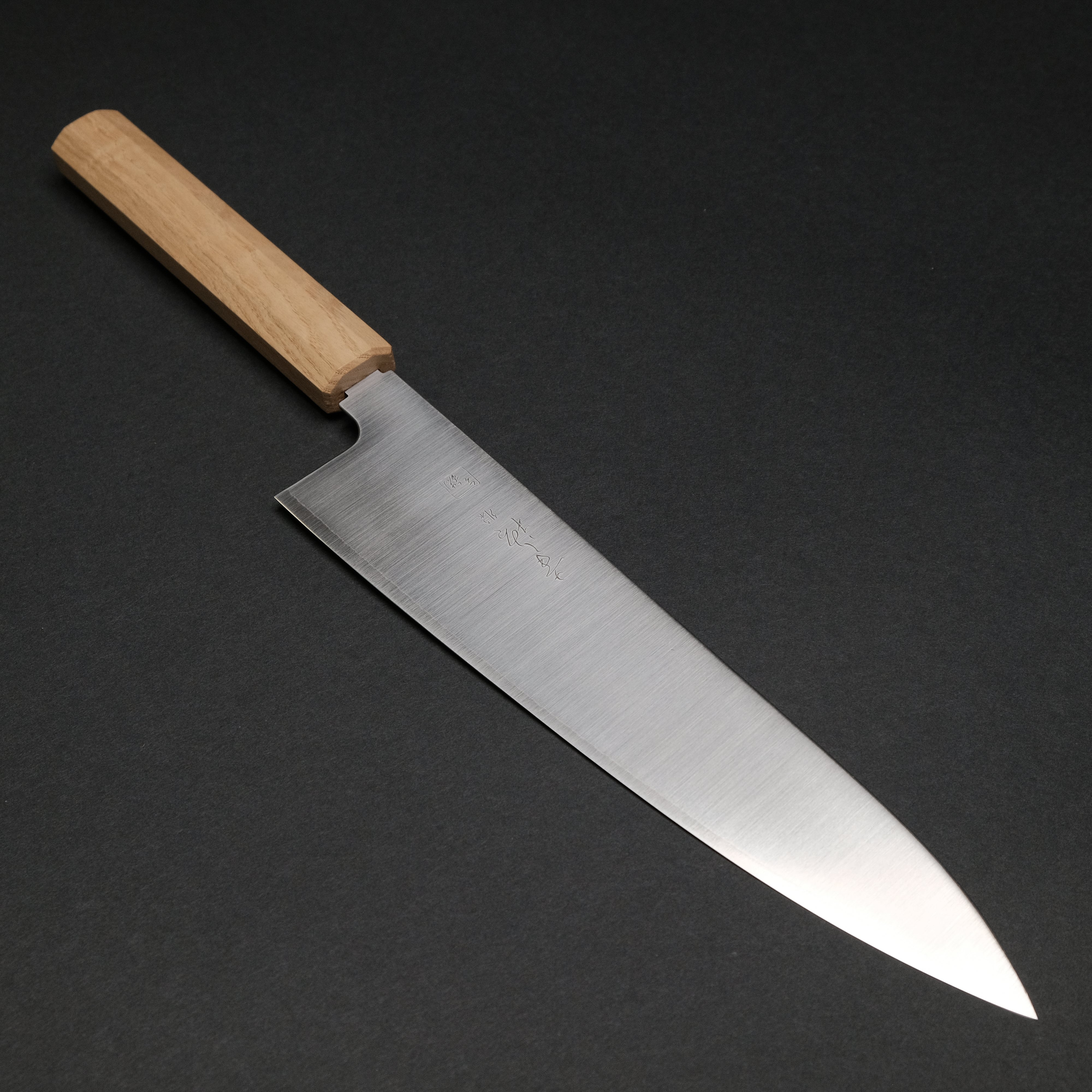 Premium Konosuke GS+ Gyuto 240mm Japanese Chef Knife with Khii Chestnut Handle - Perfect for Sushi, Meat Slicing & Professional Kitchen Use