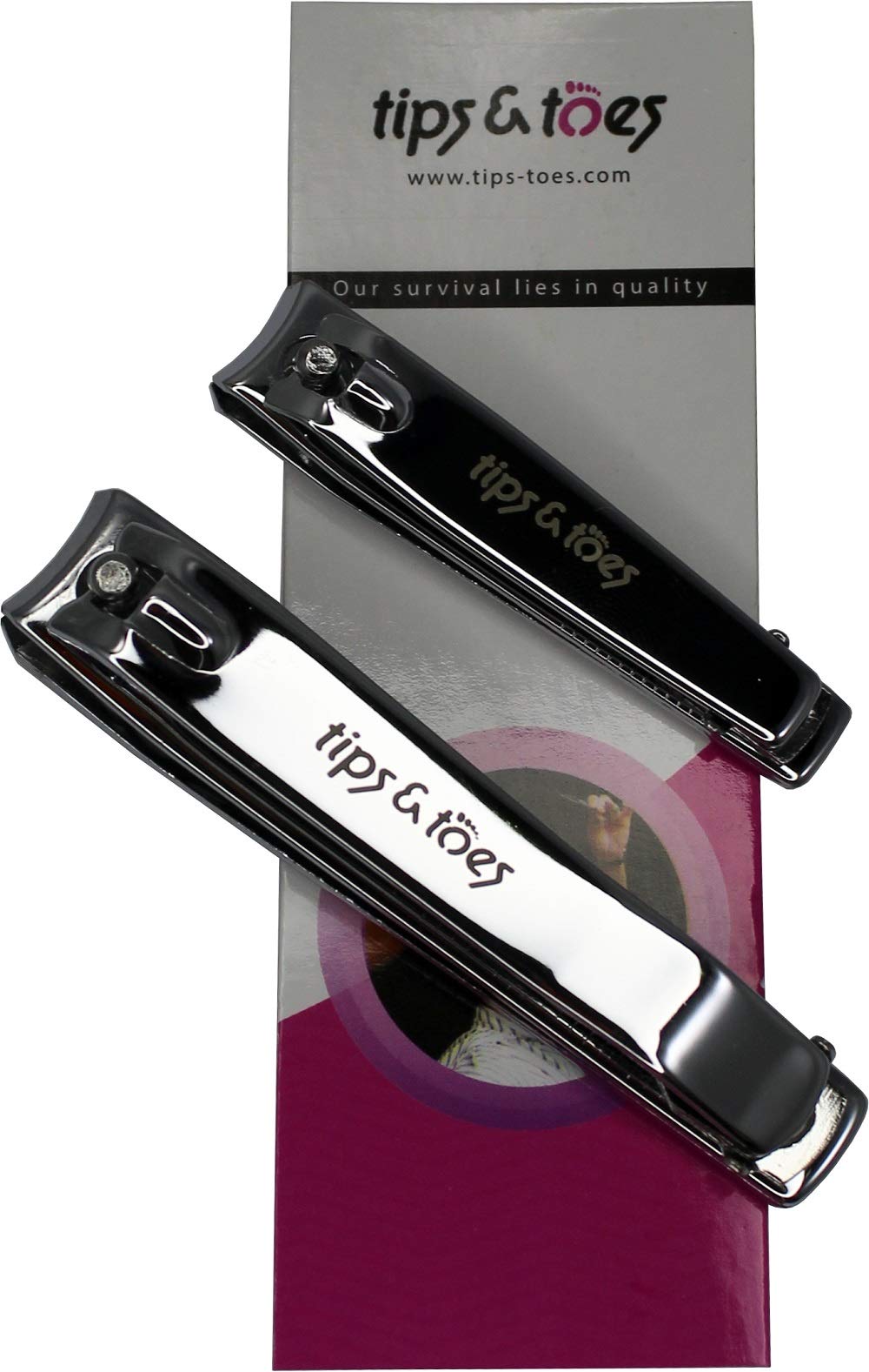 Premium Nail Clipper Set for Fingernails & Toenails - Sharp Stainless Steel Nail Clippers for Baby, Kids, Adults - Men & Women's Thick Nail Cutter with Nail Nipper - Perfect for Home, Travel & Salon Use