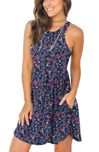 Navy Blue Floral