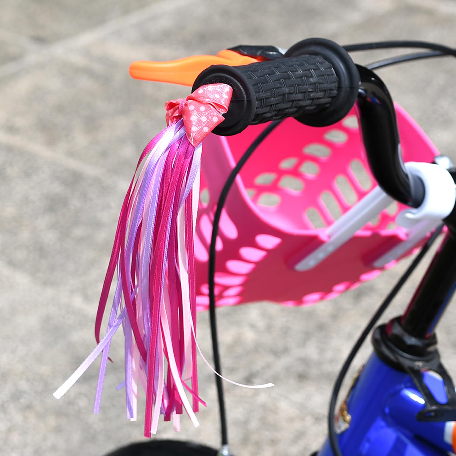 Kids Bike Bell & 2-Pack Bike Streamers - Children's Bicycle Accessories with Horn & Bow Ribbon Decorations | Perfect for Birthday Gifts, Cycling Safety & Bike Customization
