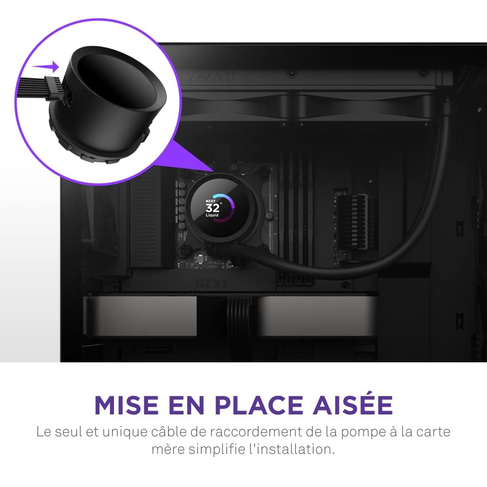 NZXT Kraken 240mm RGB AIO Liquid CPU Cooler with 1.54