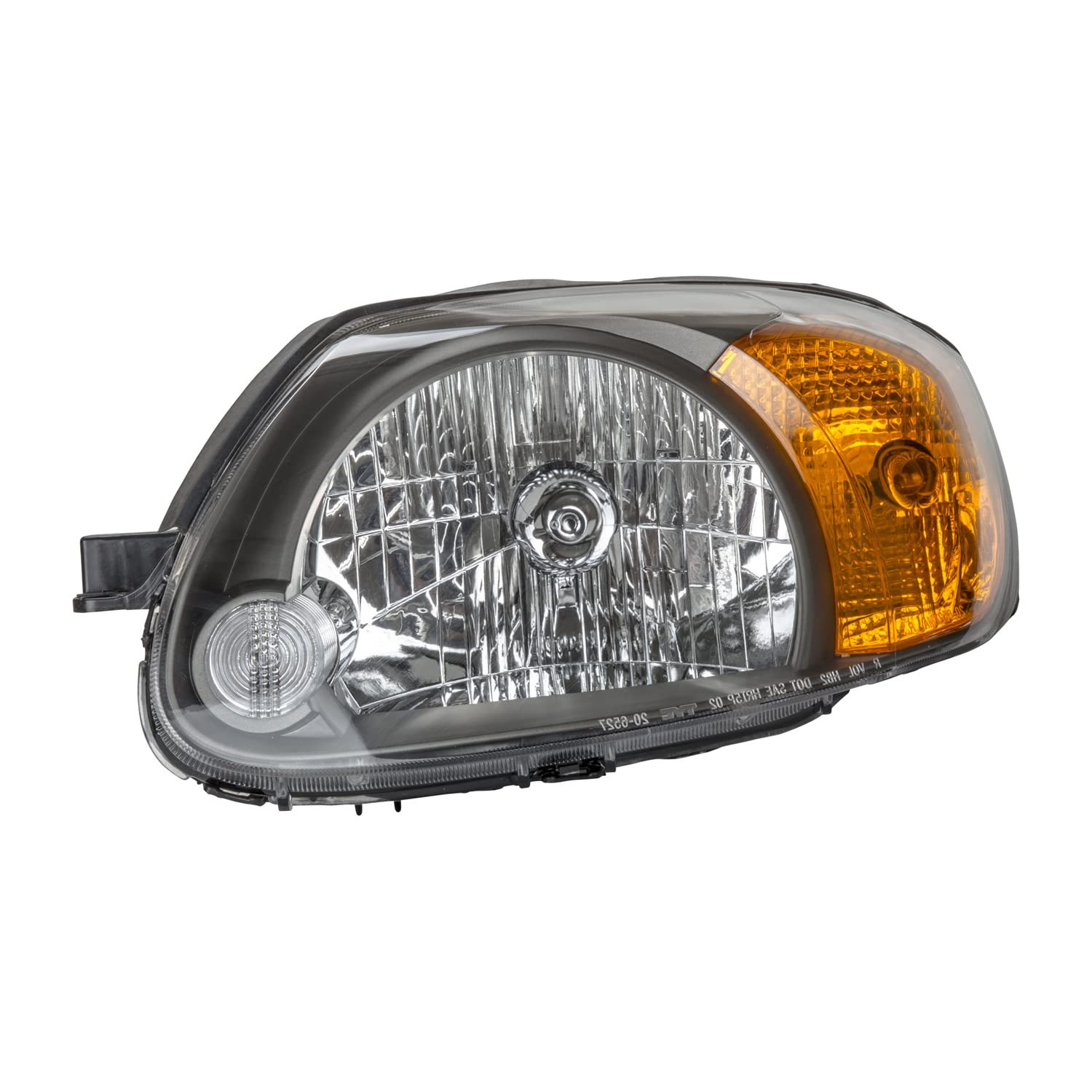 TYC 20-6528-00 Hyundai Accent Driver Side Headlight Assembly Replacement - Left Passenger Side Headlamp Compatible with 2012-2017 Hyundai Accent | Perfect for Night Driving & Auto Repair