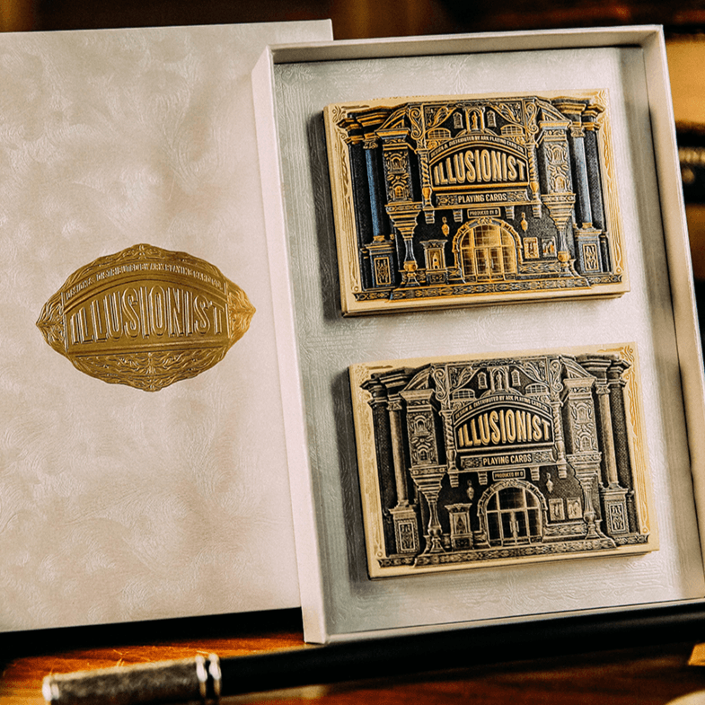 The Illusionist Classic Boxset Playing Cards – Premium Magic Trick Deck for Cardistry, Poker & Close-Up Magic – Perfect for Magicians, Beginners & Collectors