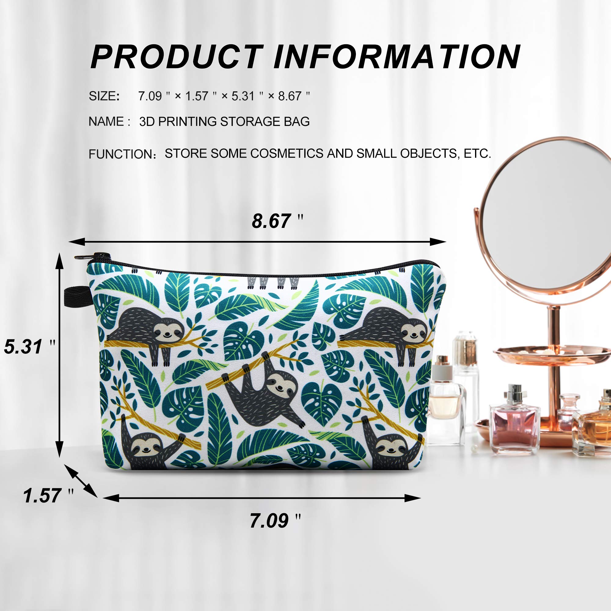 SELLYFELLY Women's Waterproof Cosmetic Bag - Travel Makeup Pouch Organizer for Purse, Toiletries & Accessories | Perfect for Travel, Gym & Daily Use