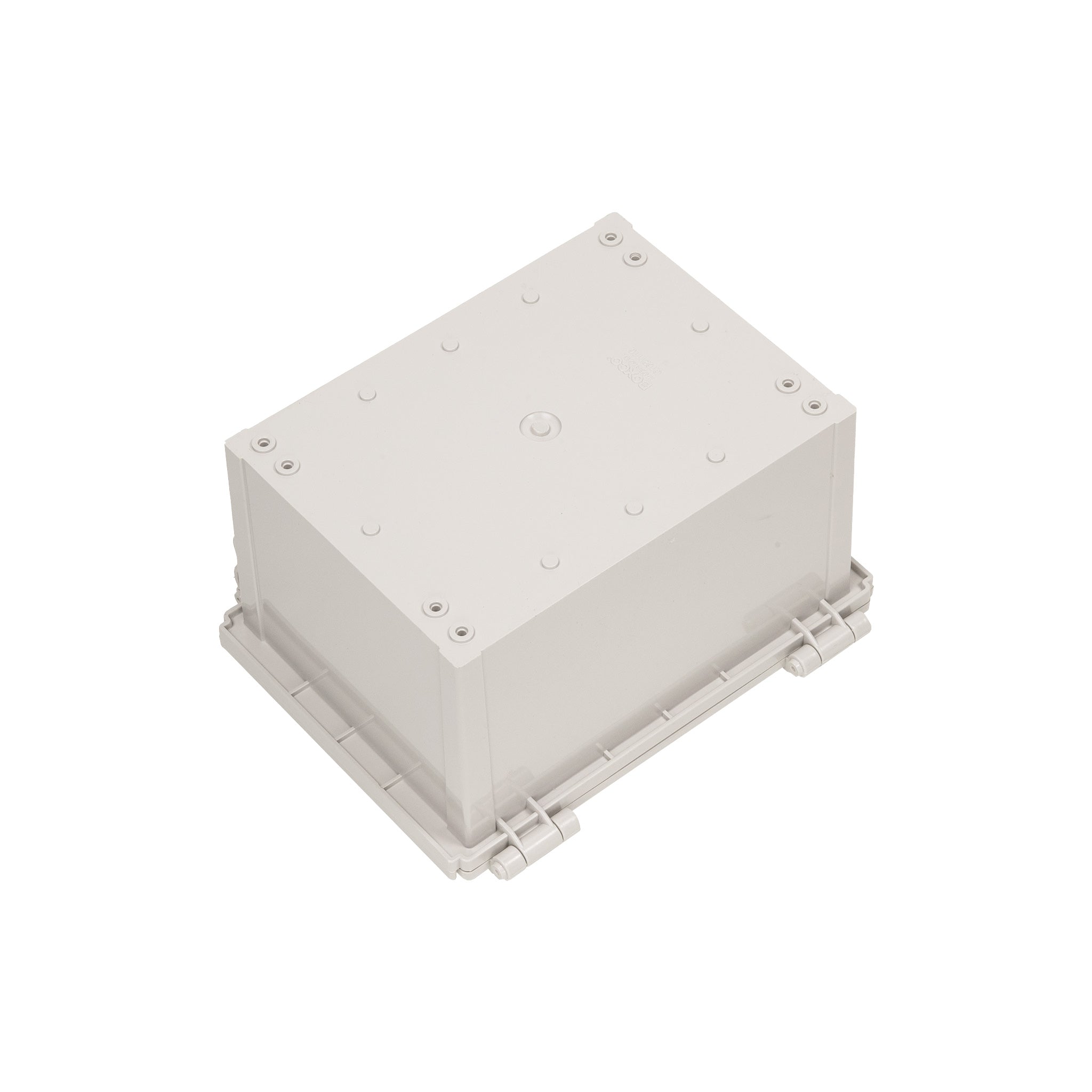 Boxco Q Series 6.30 x 8.27 x 5.12 Inches (160 x 210 x 130mm) Waterproof Plastic Enclosure - IP67 & IK08 Rated ABS Grey Hinged Electrical Box with Mounting Plate | Ideal for Outdoor Electronics, Industrial Equipment & DIY Projects