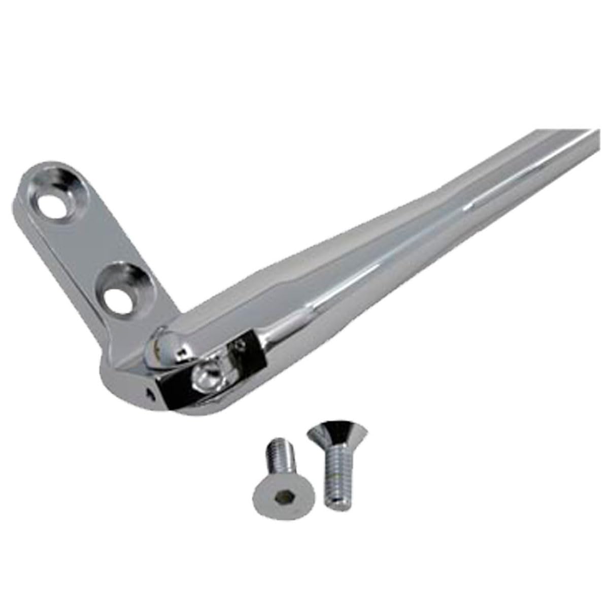Chrome Bolt-On Hidden Spring Kickstand for Bicycles & Motorcycles - Durable & Adjustable Bike Stand for Easy Parking & Storage
