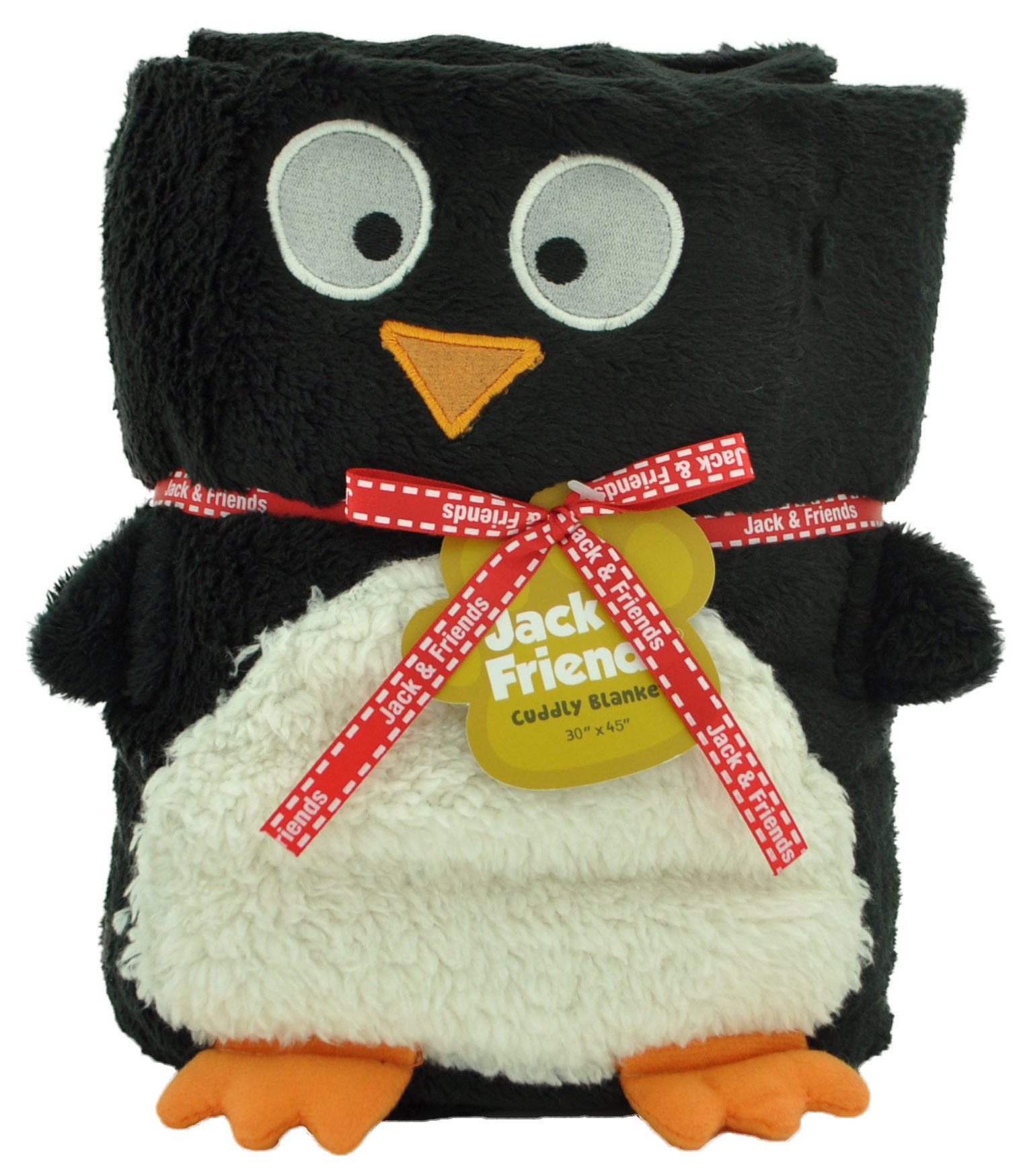 Jack and Friends Soft Cuddly Penguin Baby Blanket - Plush Animal Blanket for Newborns, Infants & Toddlers - Perfect for Nursery, Stroller, Car Seat & Bedtime Snuggles
