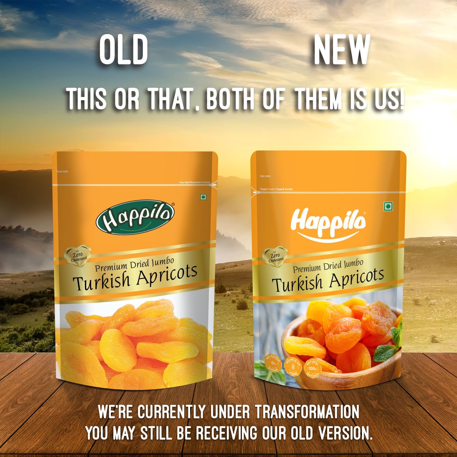 Happilo Premium Dried Turkish Apricots 200g - Vegan, Sun-Dried, Gluten Free, No Added Sugar | Perfect for Baking, Snacking, Smoothies & Healthy Recipes