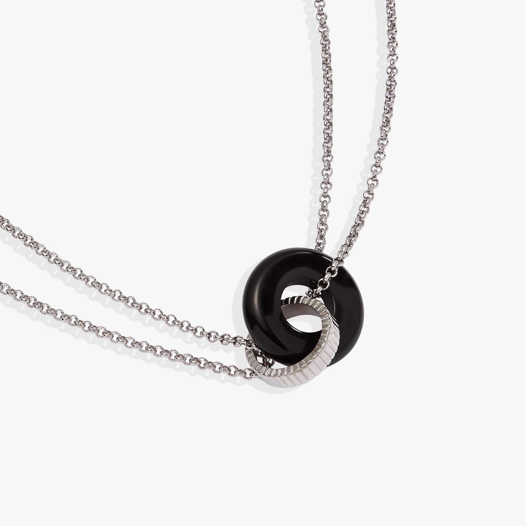 Black Onyx Textured Necklace for Women - Elegant Gemstone Jewelry for Everyday Wear & Special Occasions