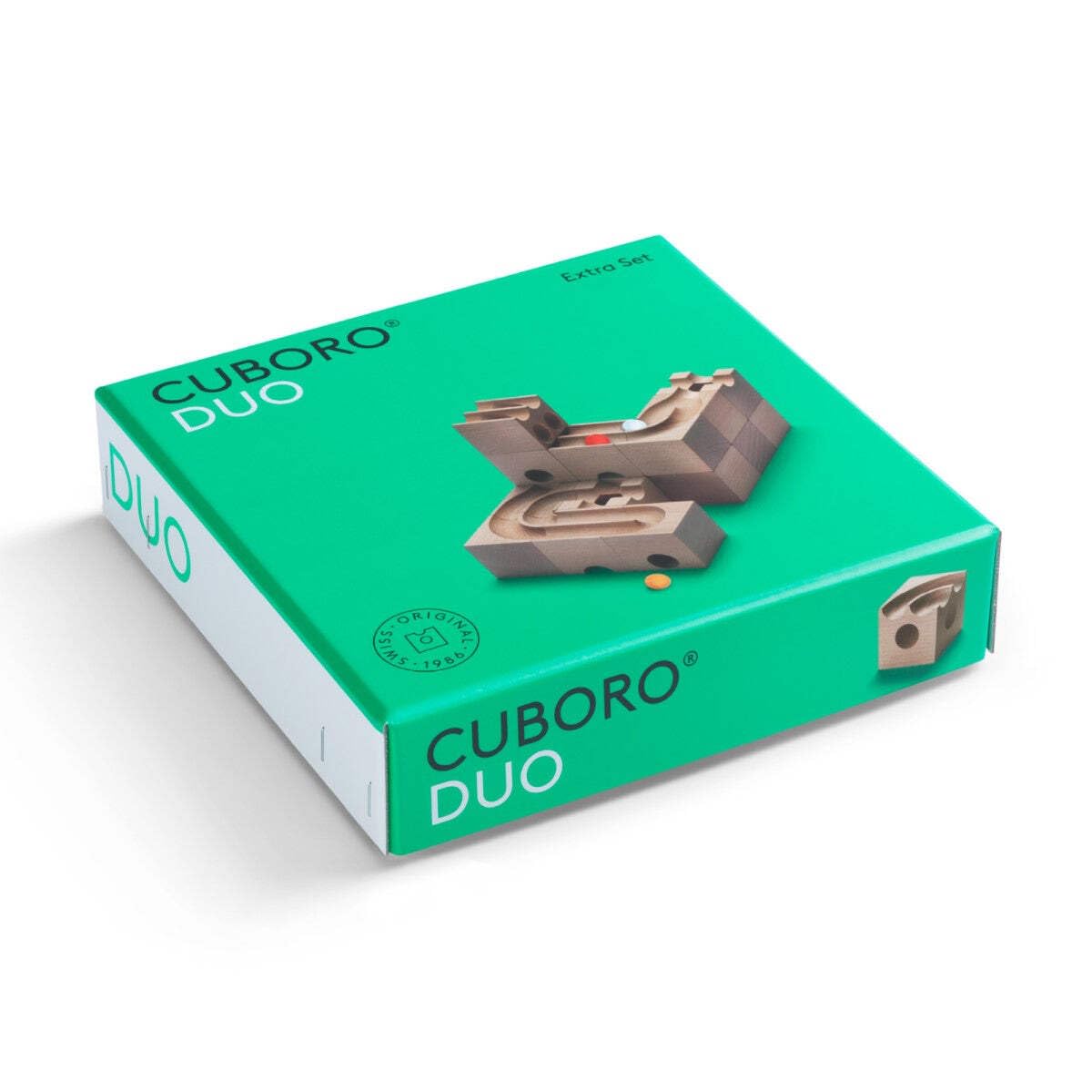 Cuboro Duo Marble Run Expansion Set - Parallel Double Track Building Blocks for Kids & Adults | STEM Educational Toy for Creative Play & Family Fun