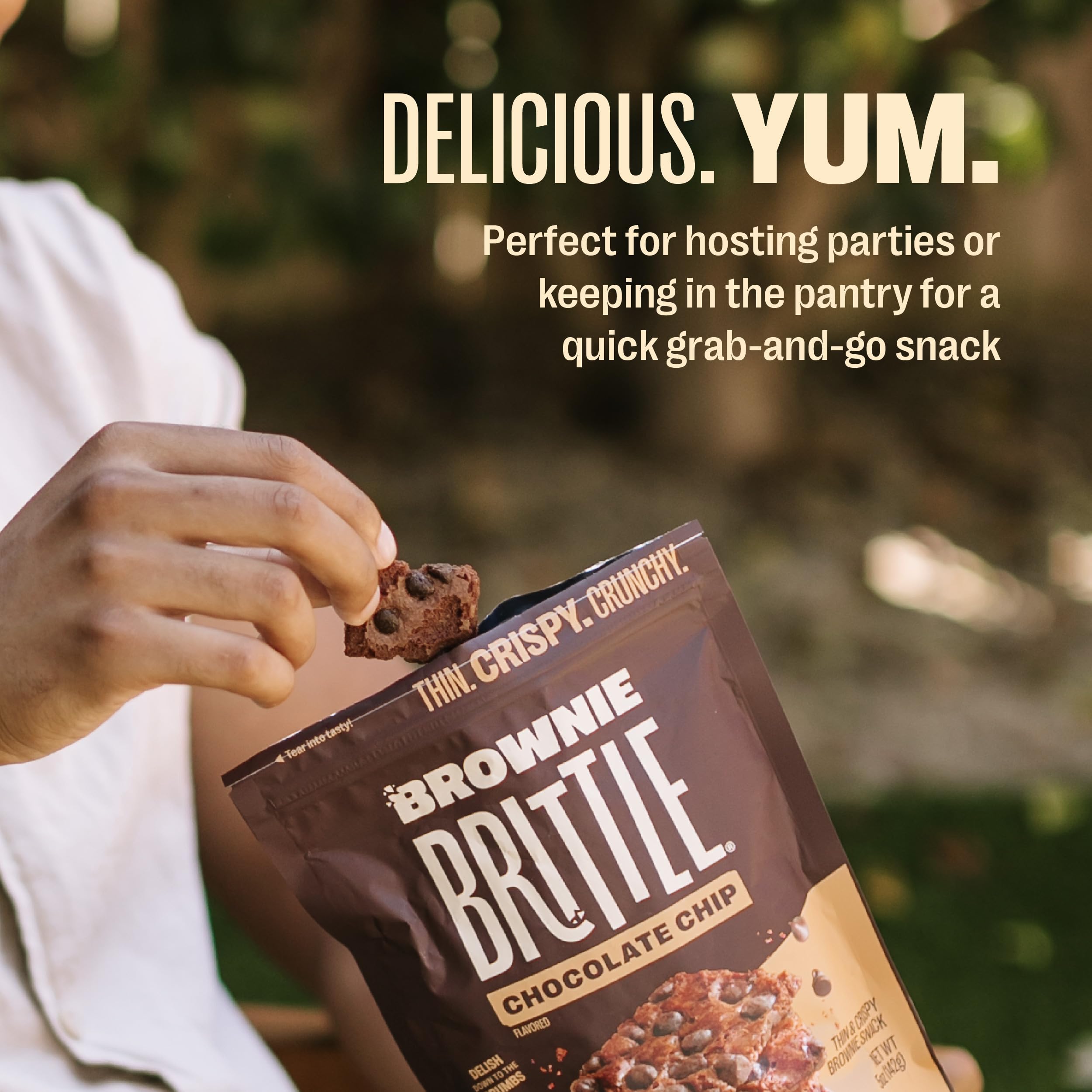 Brownie Brittle Variety Pack – Thin & Crispy Gourmet Brownie Bites (6 Pack, 5 oz) | Sweet Snacks for Parties, Gifts & Dessert Lovers | Perfect for Office Treats, Birthday Favors & Afternoon Tea