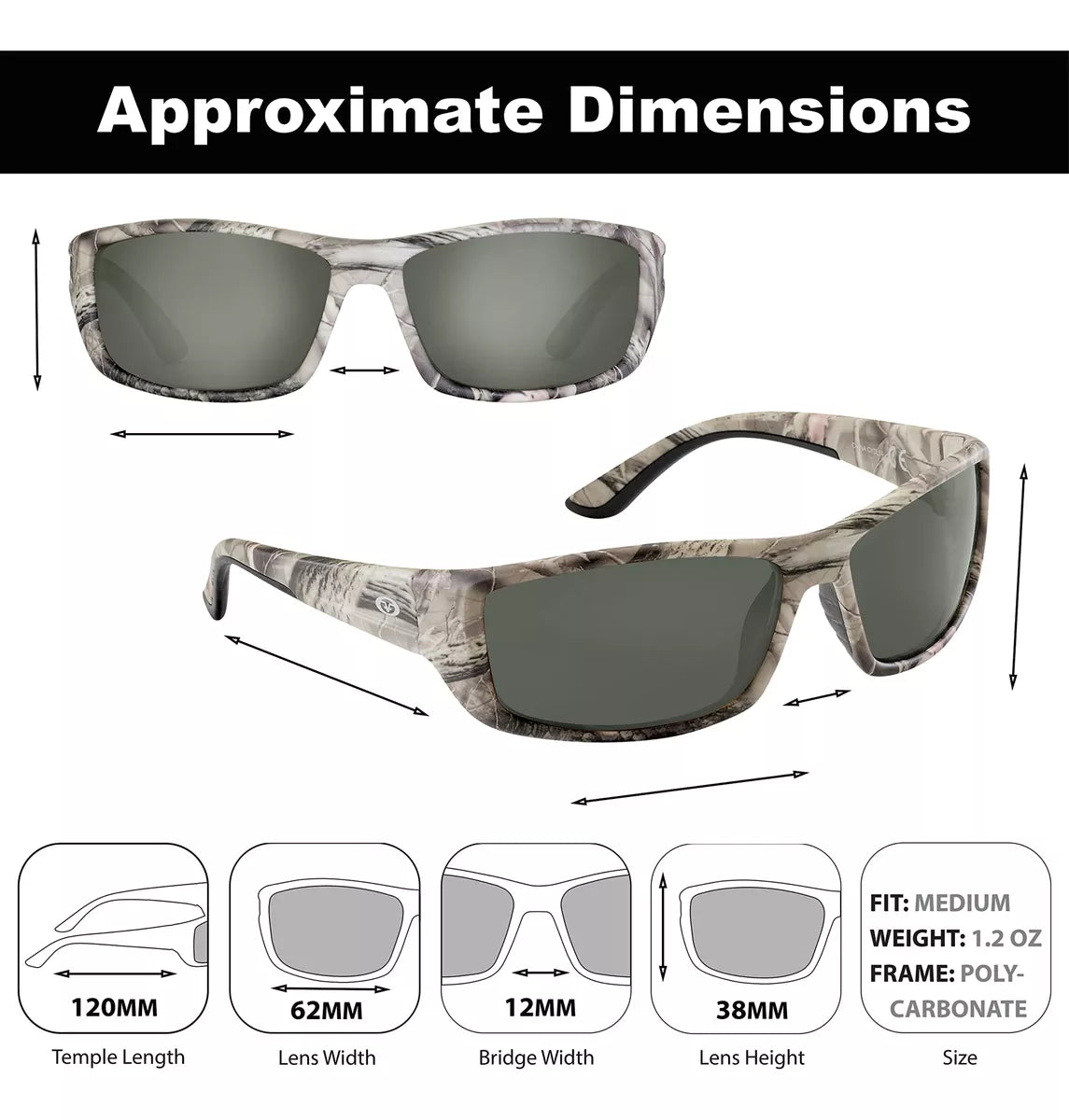 Khakhi Buchanan Polarized Sunglasses with AcuTint UV Protection - Lightweight & Stylish for Driving, Fishing, Hiking & Outdoor Activities | UV400 Blocking & Anti-Glare Lenses