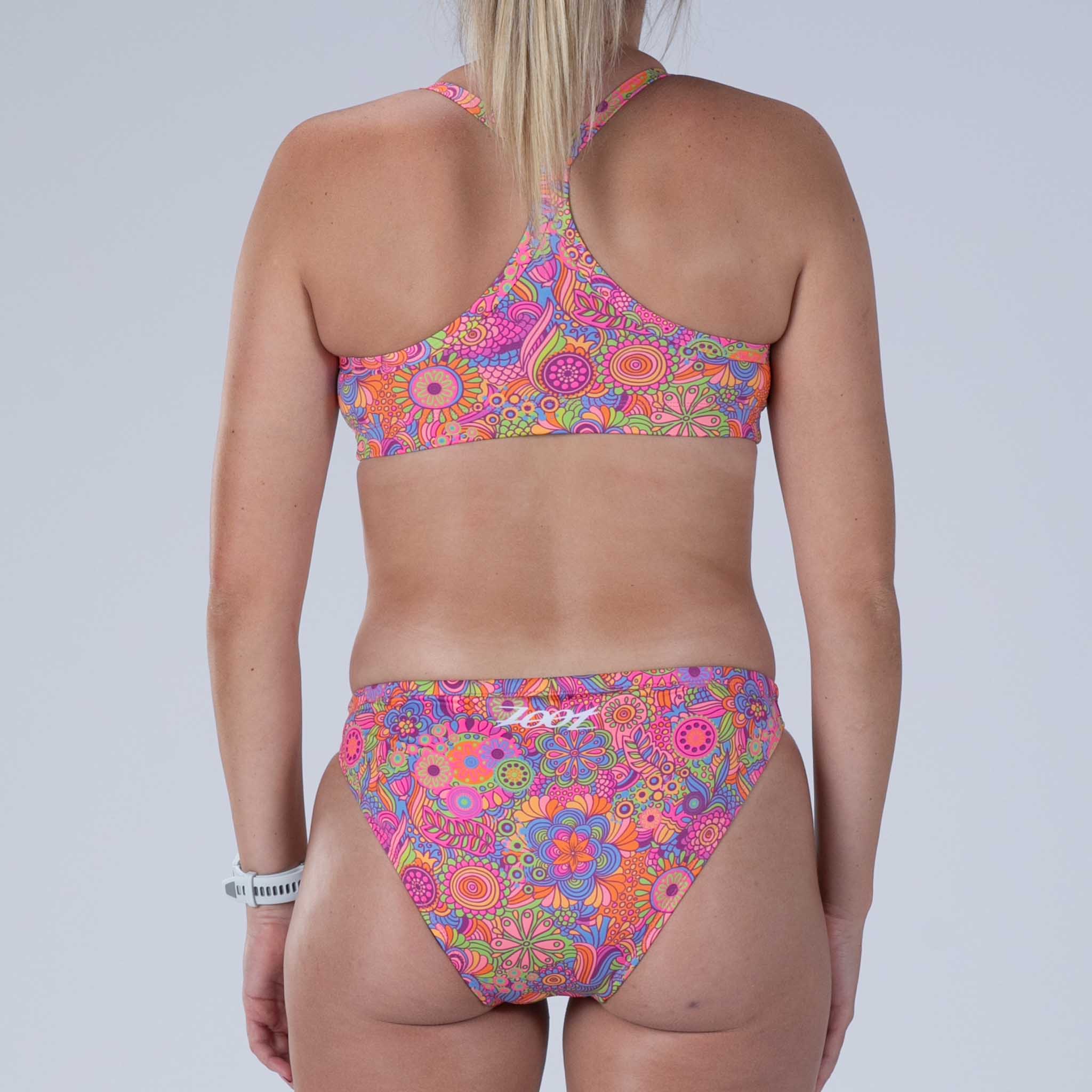 Women's High Waist Swim Bikini Bottom - Salty Groove Collection | Comfortable & Stylish Beachwear for Pool, Vacation & Summer Activities