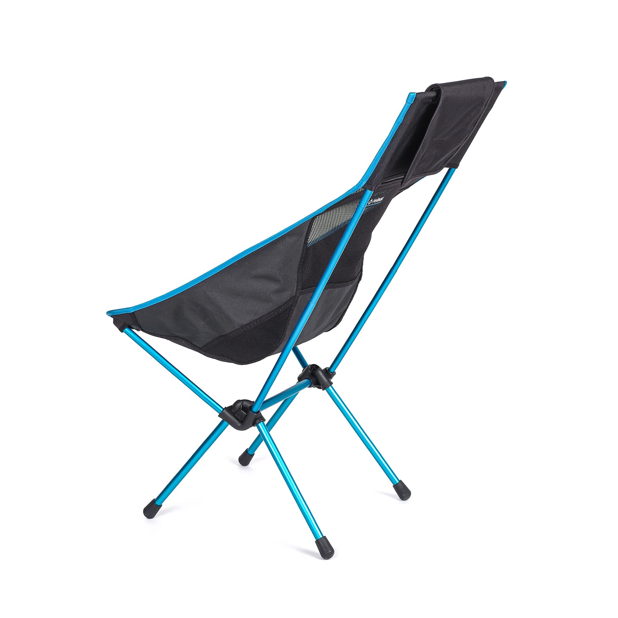 Helinox Sunset Chair - Lightweight High-Back Compact Folding Camping Chair with Storage Pockets (Black) - Perfect for Outdoor Adventures, Beach Trips, and Backpacking