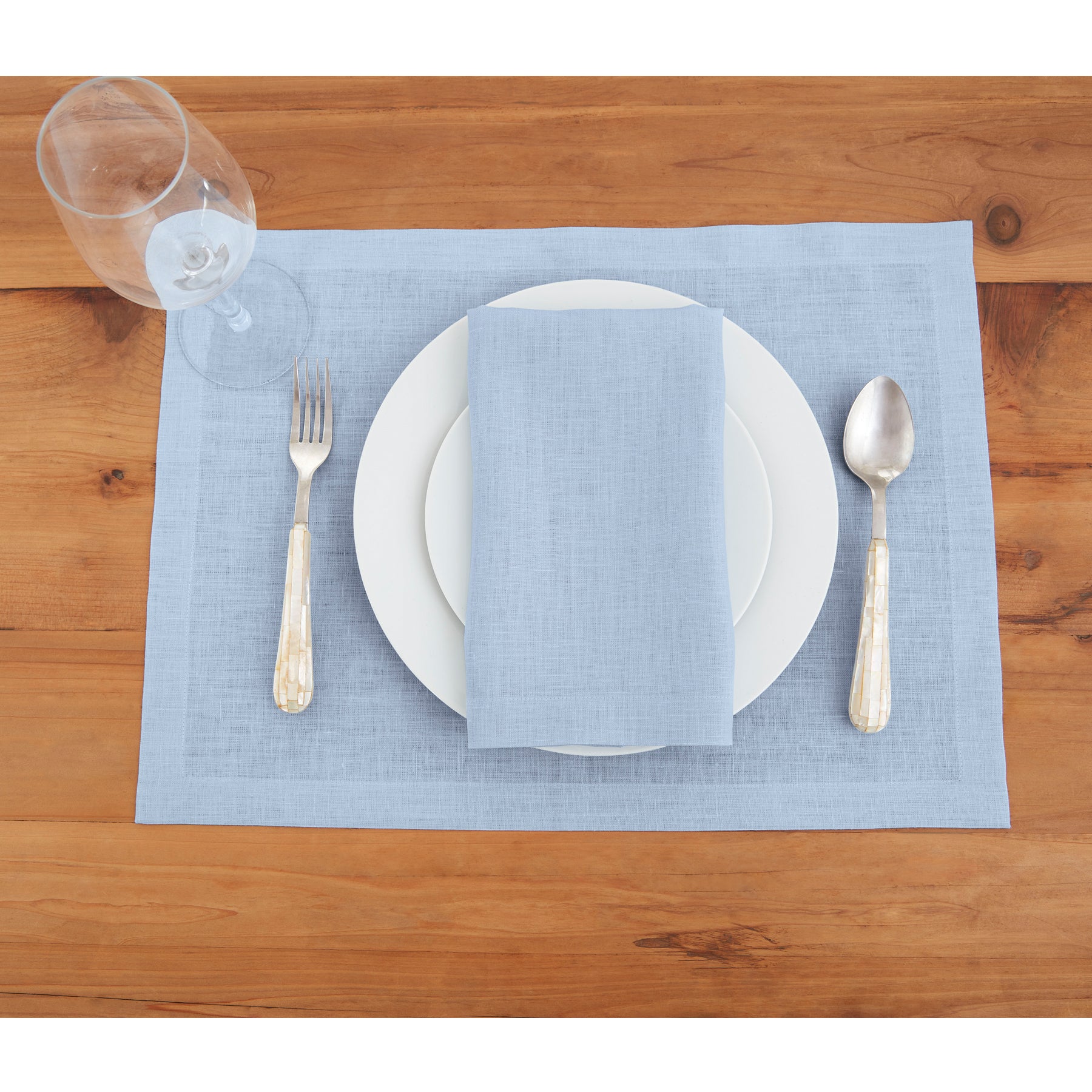 Premium Fete Placemats Set of 6 - Waterproof & Washable Table Mats for Dining - Elegant Home Decor for Parties, Holidays & Everyday Use