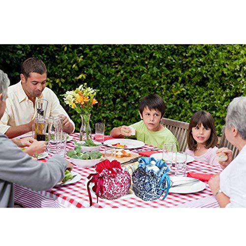 **Cotton Tea Cozy for Teapots - Printed Insulated Tea Cover to Keep Warm & Dust-Free - Decorative Kitchen Accessory for Home & Office (C12) - Perfect for Afternoon Tea, Gifts & Cozy Gatherings**