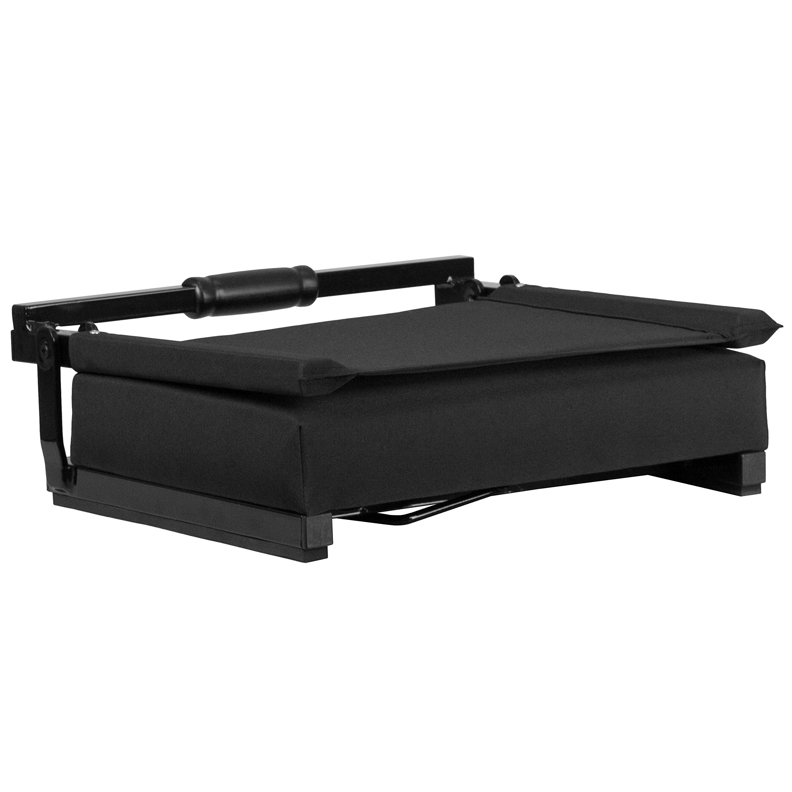 EMMA + OLIVER Ultra-Padded Lightweight Stadium Chair - 500 lb Capacity - Portable Folding Bleacher Seat for Outdoor Sports, Concerts & Camping