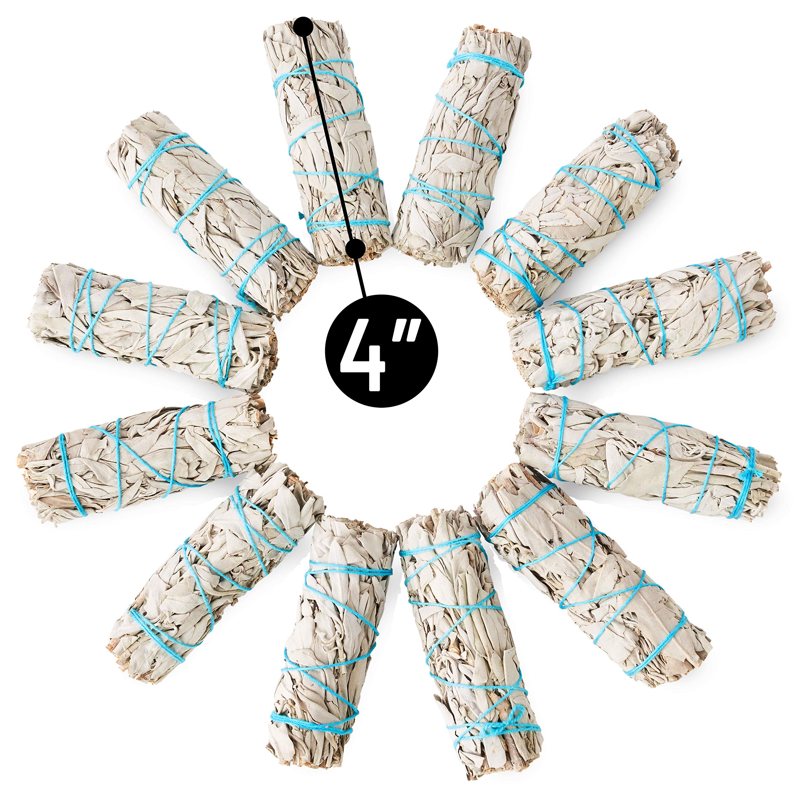 25 Pack White Sage Smudge Sticks for Cleansing & Purifying - Natural Spiritual Smudging Sticks for Home Cleansing, Meditation, Yoga & Energy Clearing